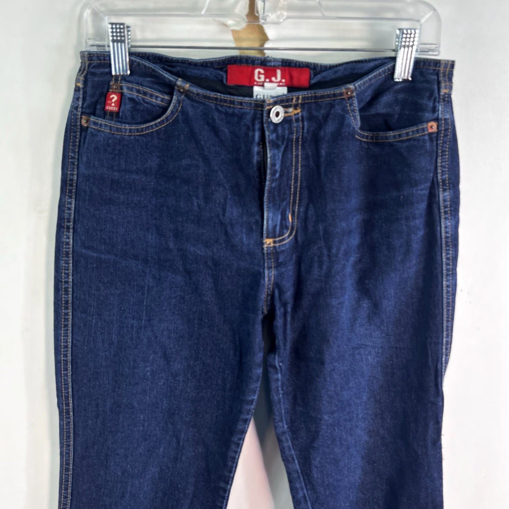 Guess VINTAGE GUESS Jeans Bootcut Denim 5-Pocket Regular Size 28 Blue 90s Retro Womens 31x32 Size 28" / US 6 / IT 42 - 2 Thumbnail