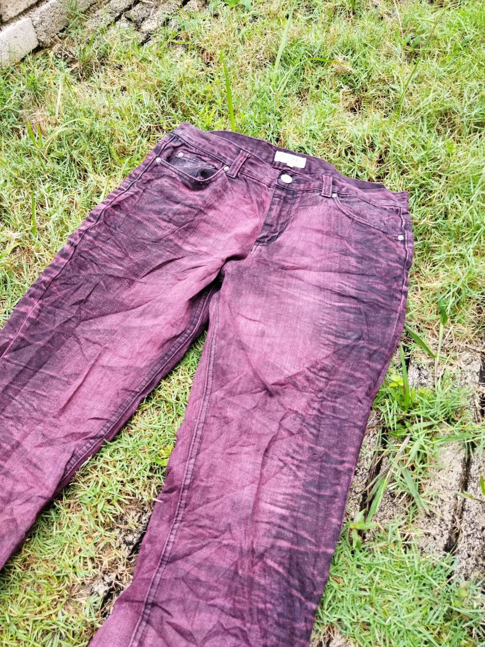 If Six Was Nine Vintage Lowbox Japan Distressed Look Jeans Size US 33 - 5 Thumbnail