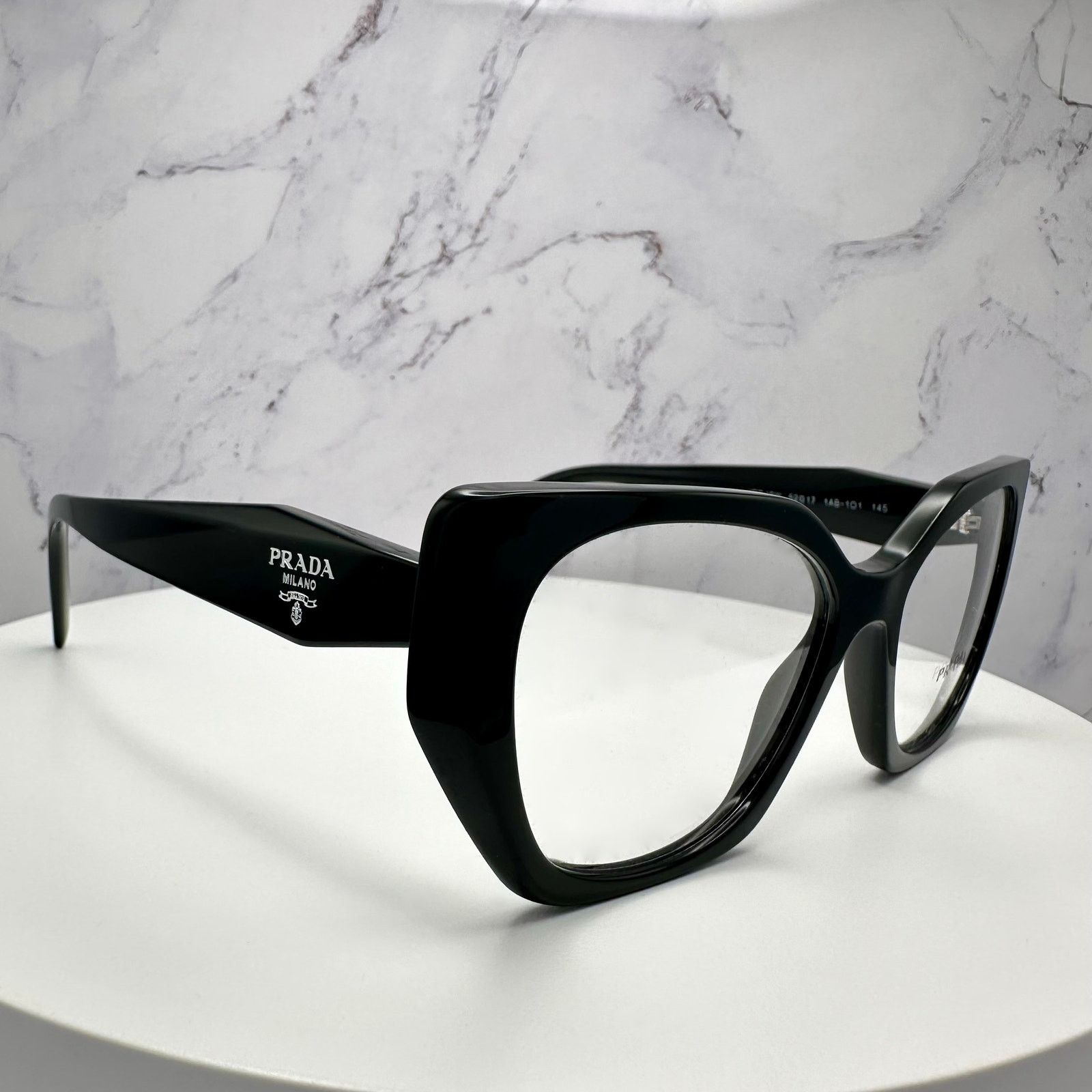 Prada New Prada Eyeglasses Women Black Symbole Logo Glasses 52mm Size ONE SIZE - 7 Thumbnail
