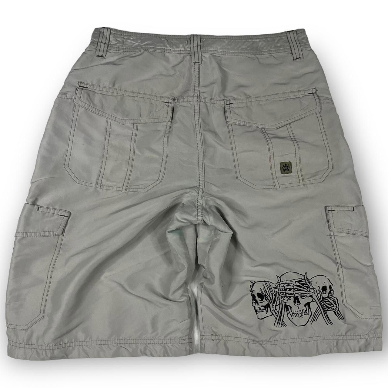 JNCO JNCO Men's Tan and Cream Shorts Size US 32 / EU 48 - 3 Thumbnail