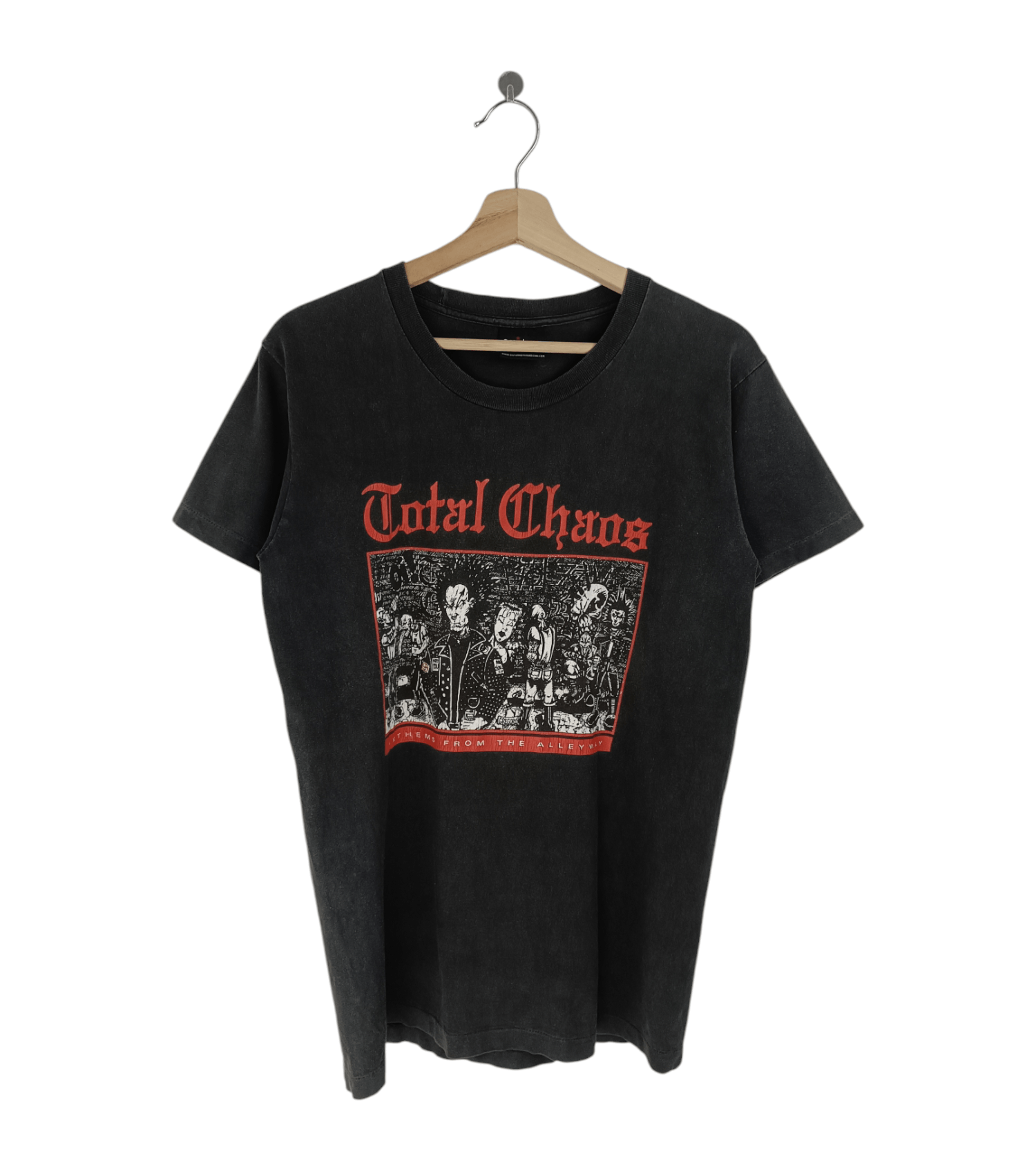 THRASHED FADED VINTAGE 90'S TOTAL CHAOS ANTHEM HARDCORE PUNK