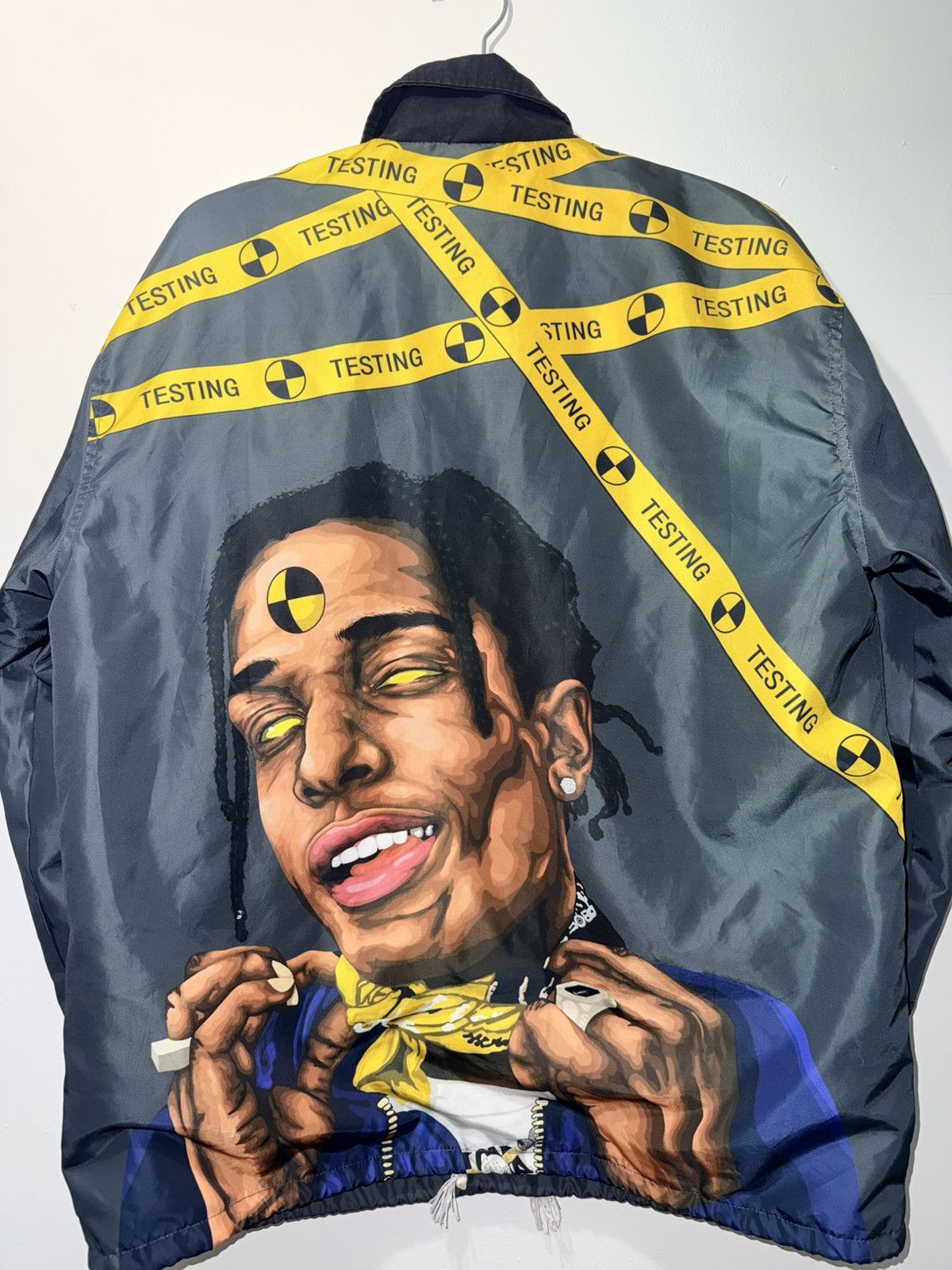 Other Nagri x ASAP Rocky Testing Coach Jacket Medium Black Yellow Size US M / EU 48-50 / 2 - 1 Thumbnail