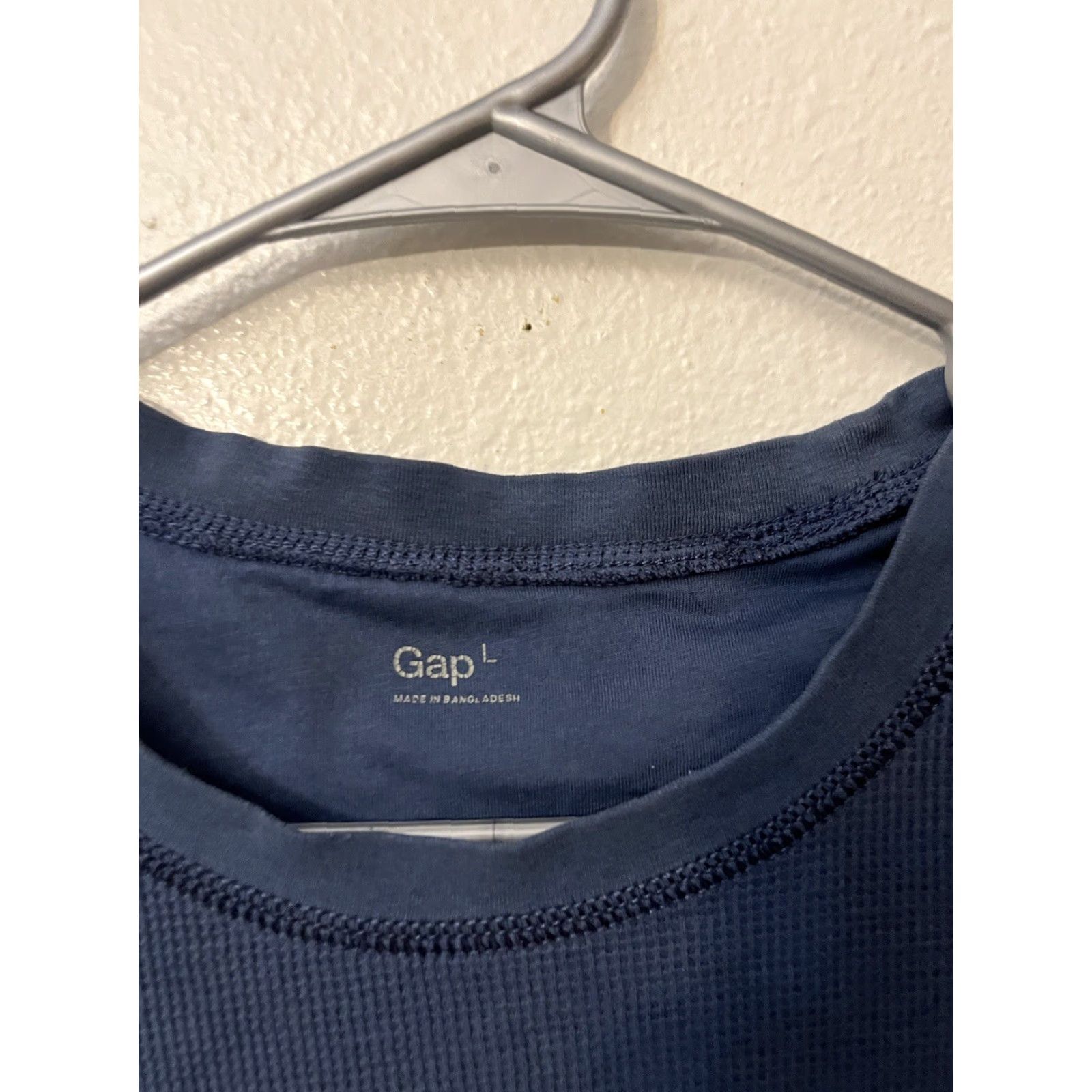 Gap **Gap Mens Blue Waffle Knit Thermal T-Shirt Size L 90s** User: Gap Mens Blue Waffle Knit Thermal T-Shirt Size L 90s Classic Designer Modern Size US L / EU 52-54 / 3 - 3 Thumbnail