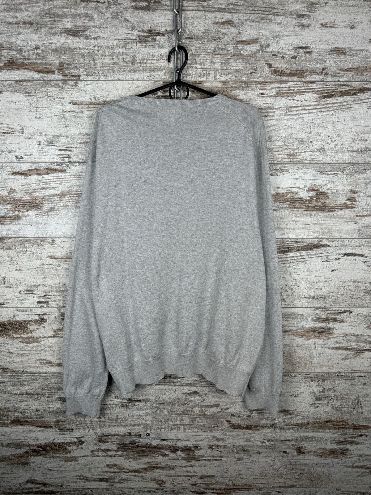 Polo Ralph Lauren × Vintage Mens Vintage Polo Ralph Lauren sweater grey luxury knitwear Size US XXL / EU 58 / 5 - 8 Thumbnail