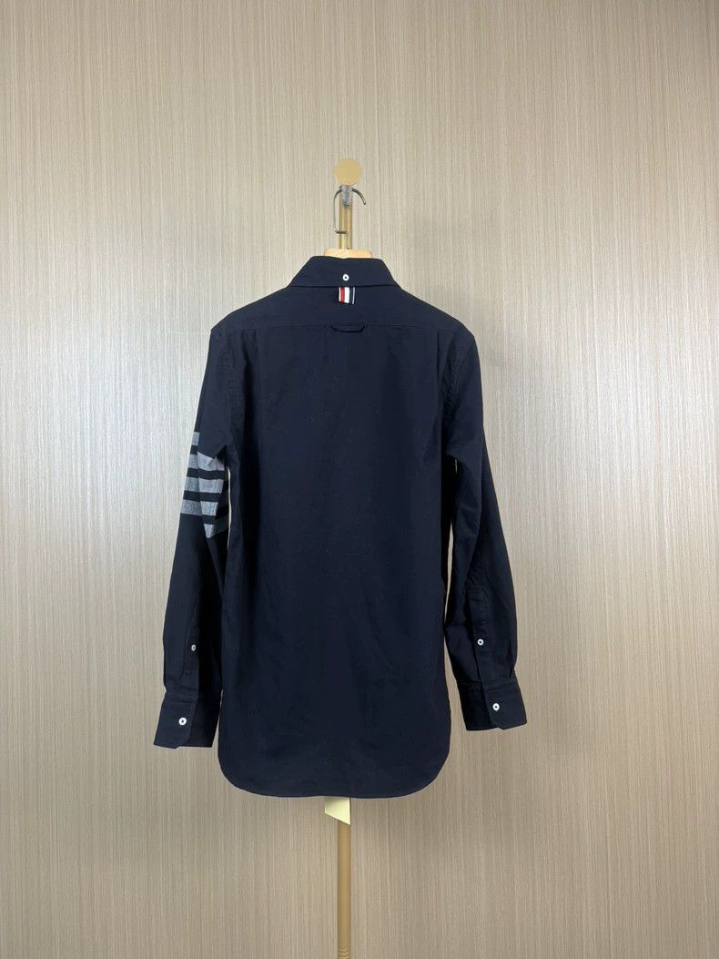 Thom Browne Thom Browne Blue and grey round neck short sleeves Size US S / EU 44-46 / 1 - 2 Thumbnail