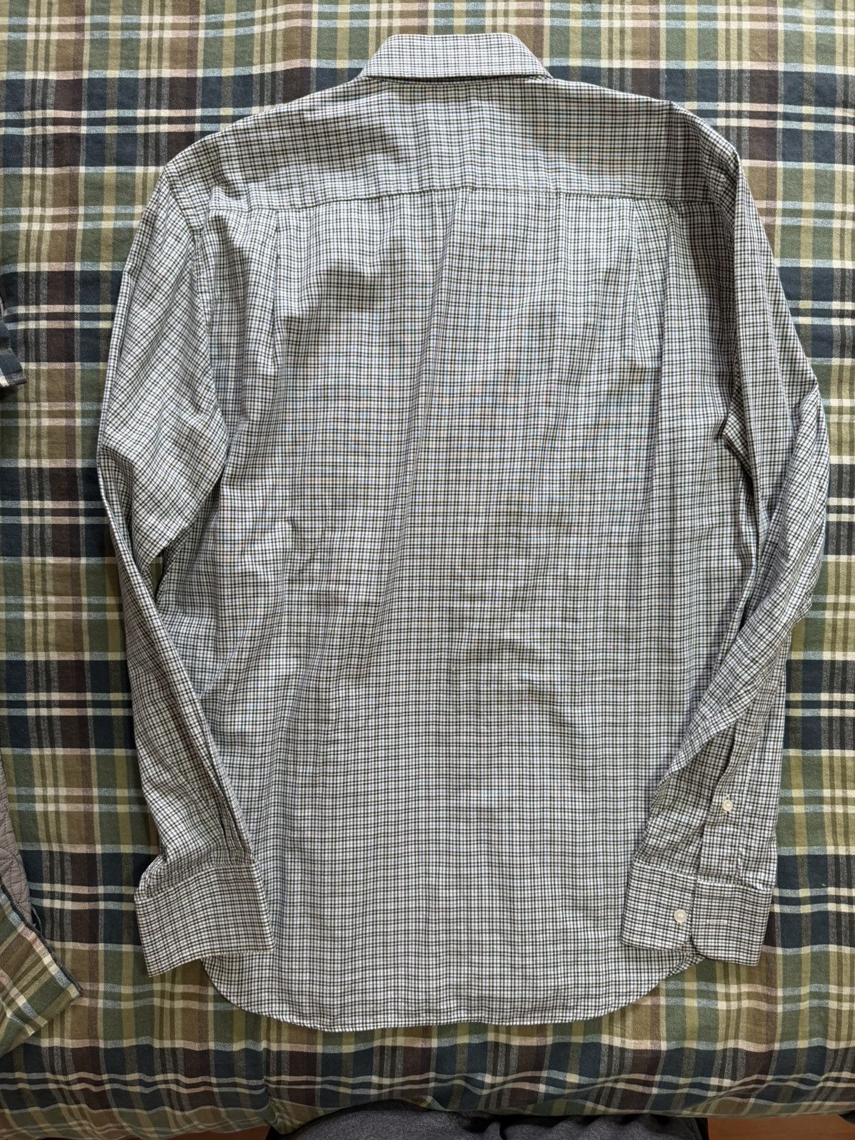 Loro Piana Loro Piana Blue Checkered Shirt Size US L / EU 52-54 / 3 - 2 Thumbnail