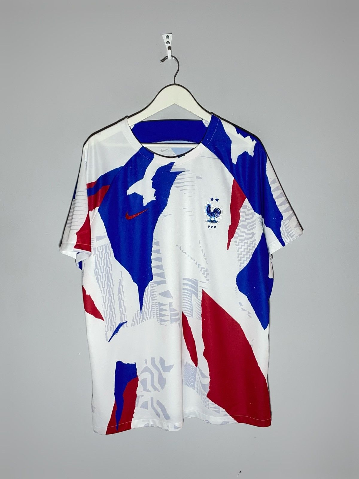 Nike National Team France Nike Pre-Match Training Football Shirt Size US XXL / EU 58 / 5 - 1 Thumbnail