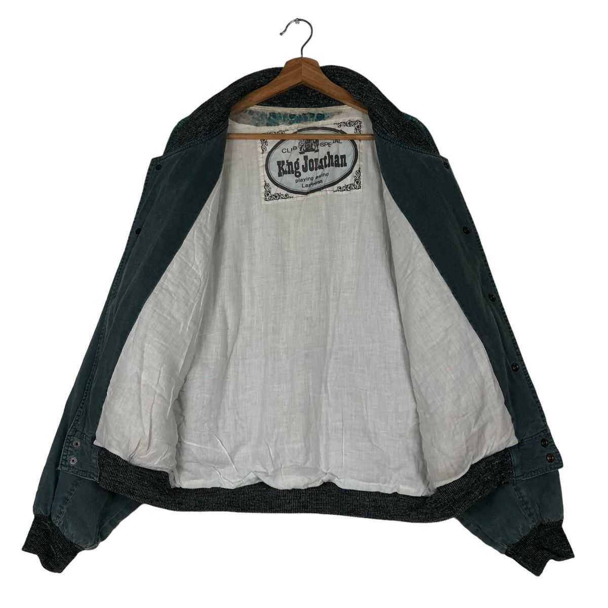 Japanese Brand 🔥Vintage Bomber Jacket Jumper King Jonathan Big Logo Size US M / EU 48-50 / 2 - 13 Thumbnail