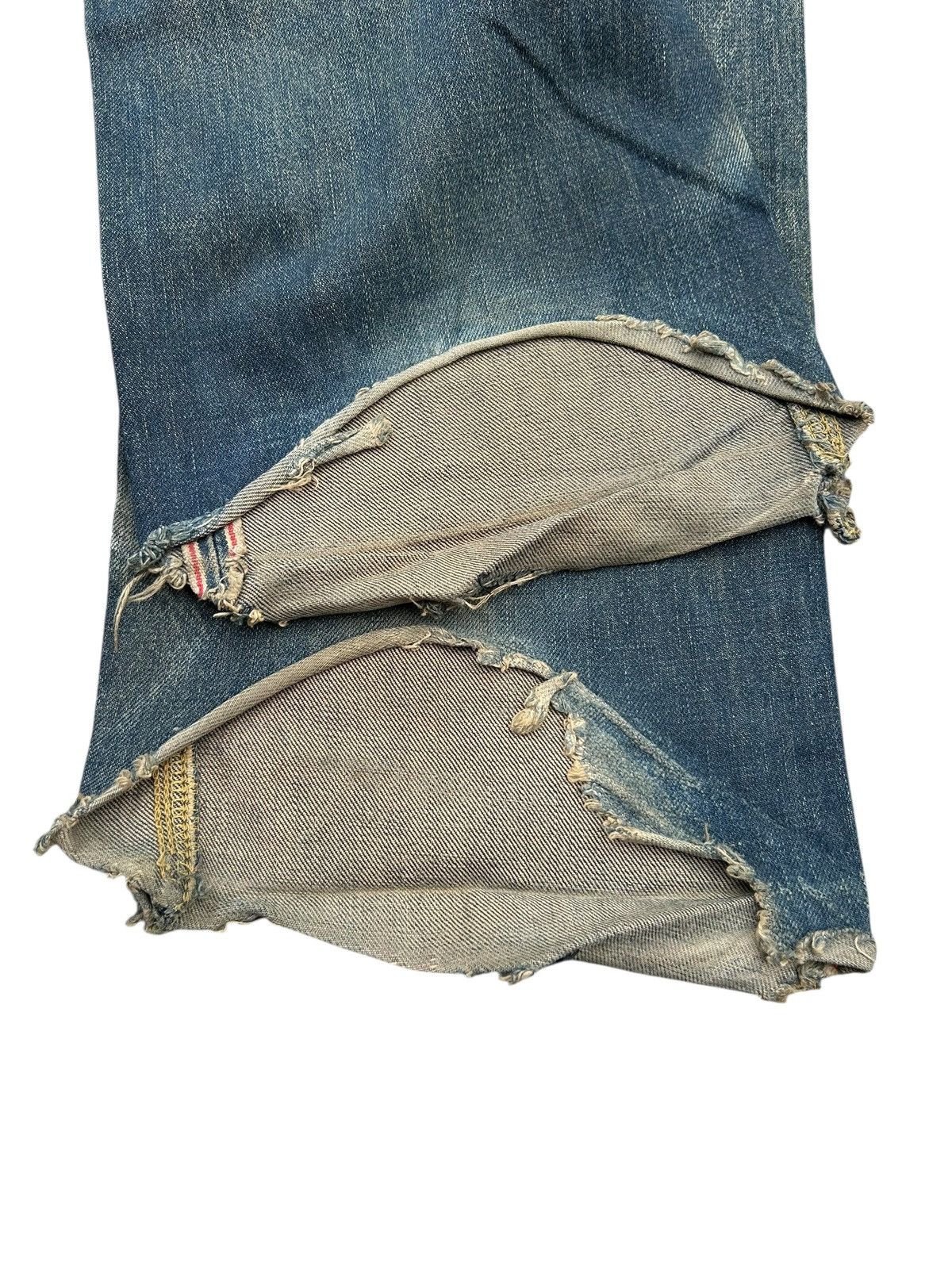 Japanese Brand × Kapital × Vintage Rusty Lee Selvedge Baggy Distressed Vintage Denim Jeans Size US 30 / EU 46 - 15 Thumbnail