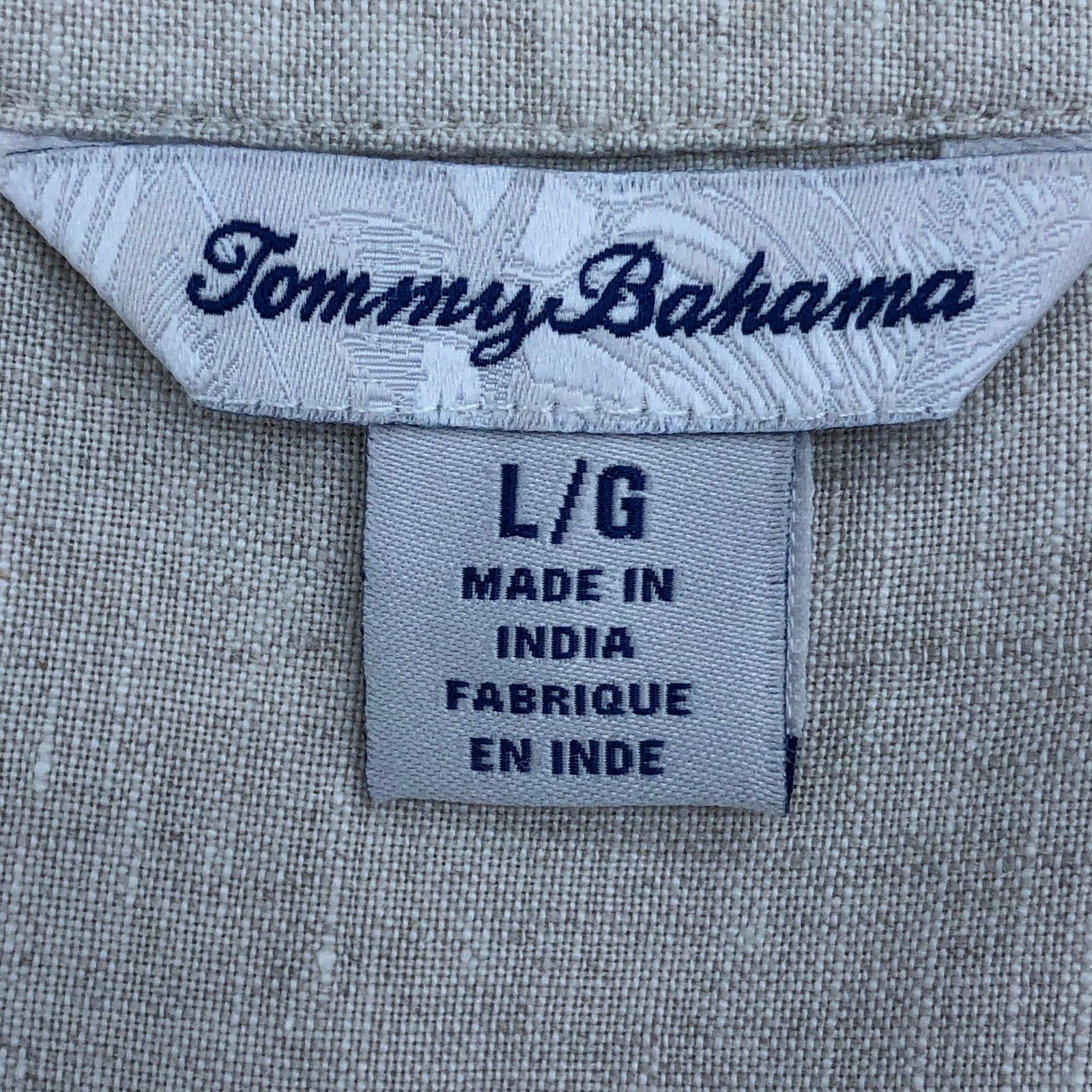 Tommy Bahama Tommy Bahama Size L Tunic Embroidered Beaded Linen TINY FLAW Size L / US 10 / IT 46 - 14 Thumbnail