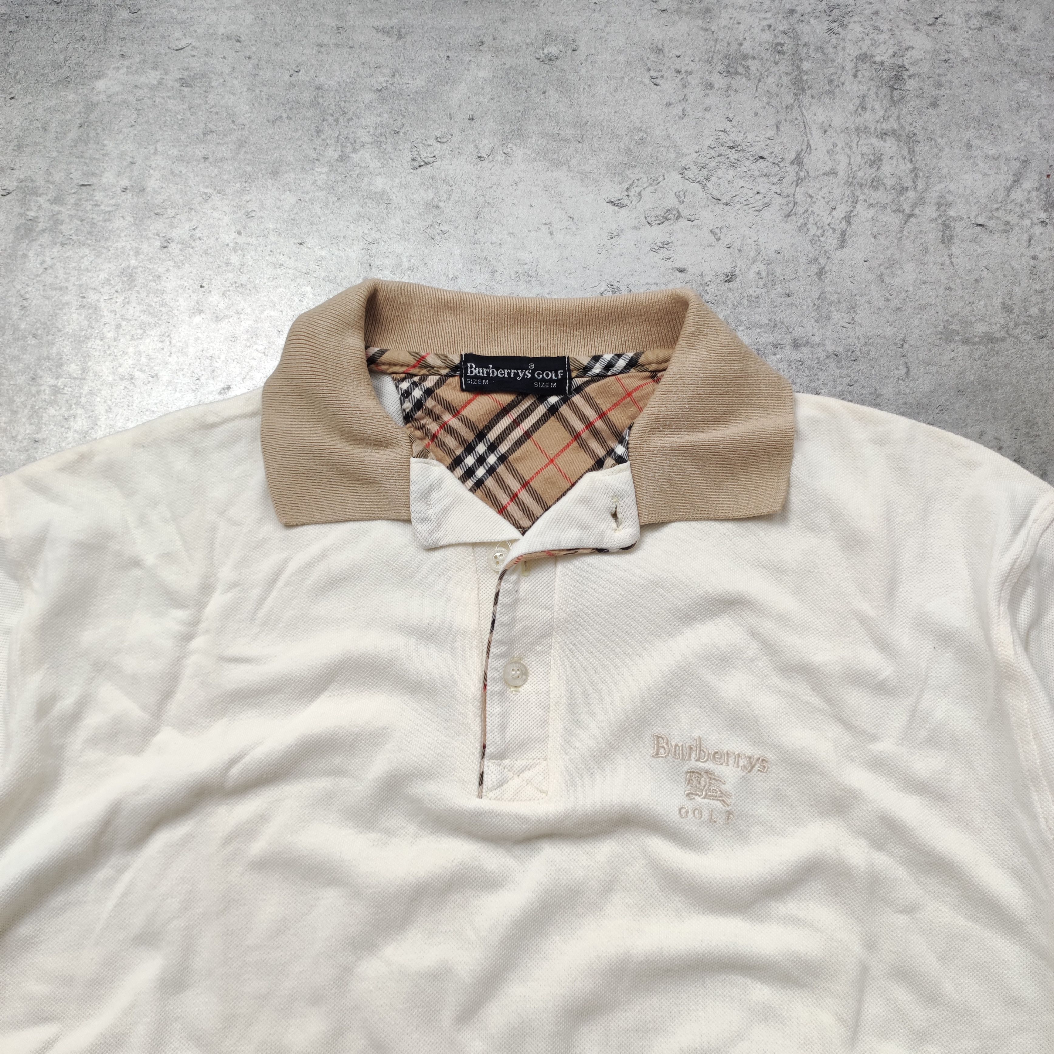 Burberry × Vintage RARE 90s Burberrys London Golf Checkered Nova Polo Shirt Size US M / EU 48-50 / 2 - 4 Thumbnail
