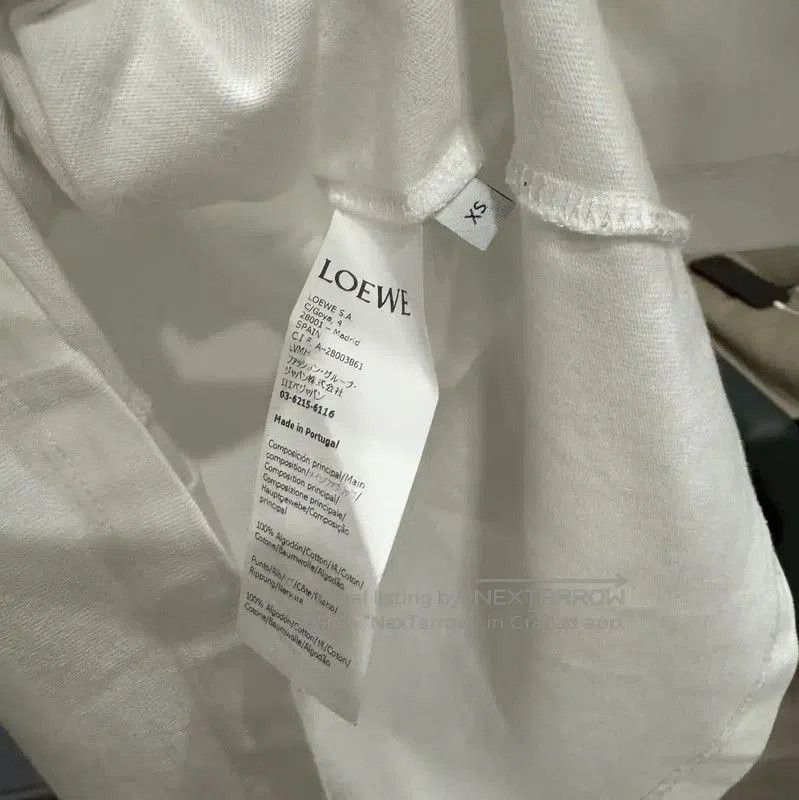 Loewe Loewe White Cotton Women's T-Shirt . Size XS / US 0-2 / IT 36-38 - 5 Thumbnail