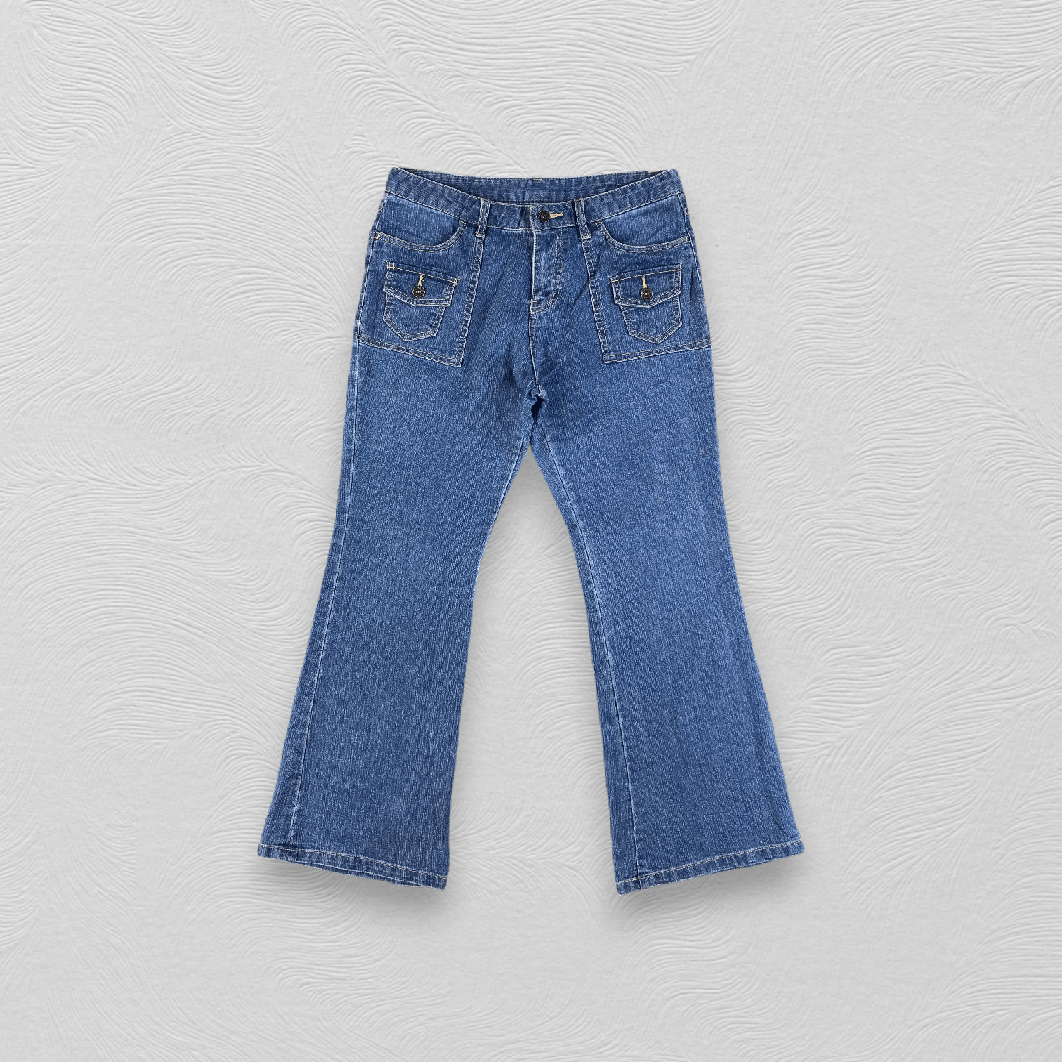 Japanese Brand Vintage Japanese Brand Bush Pants Flared Jeans Kj2067 Size US 29 - 1 Thumbnail