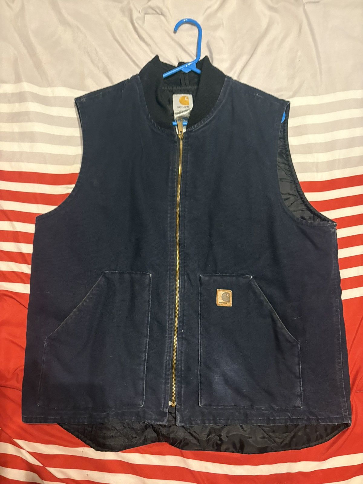 Carhartt Vintage Carhartt navy blue Vest Size US XL / EU 56 / 4 - 2 Thumbnail