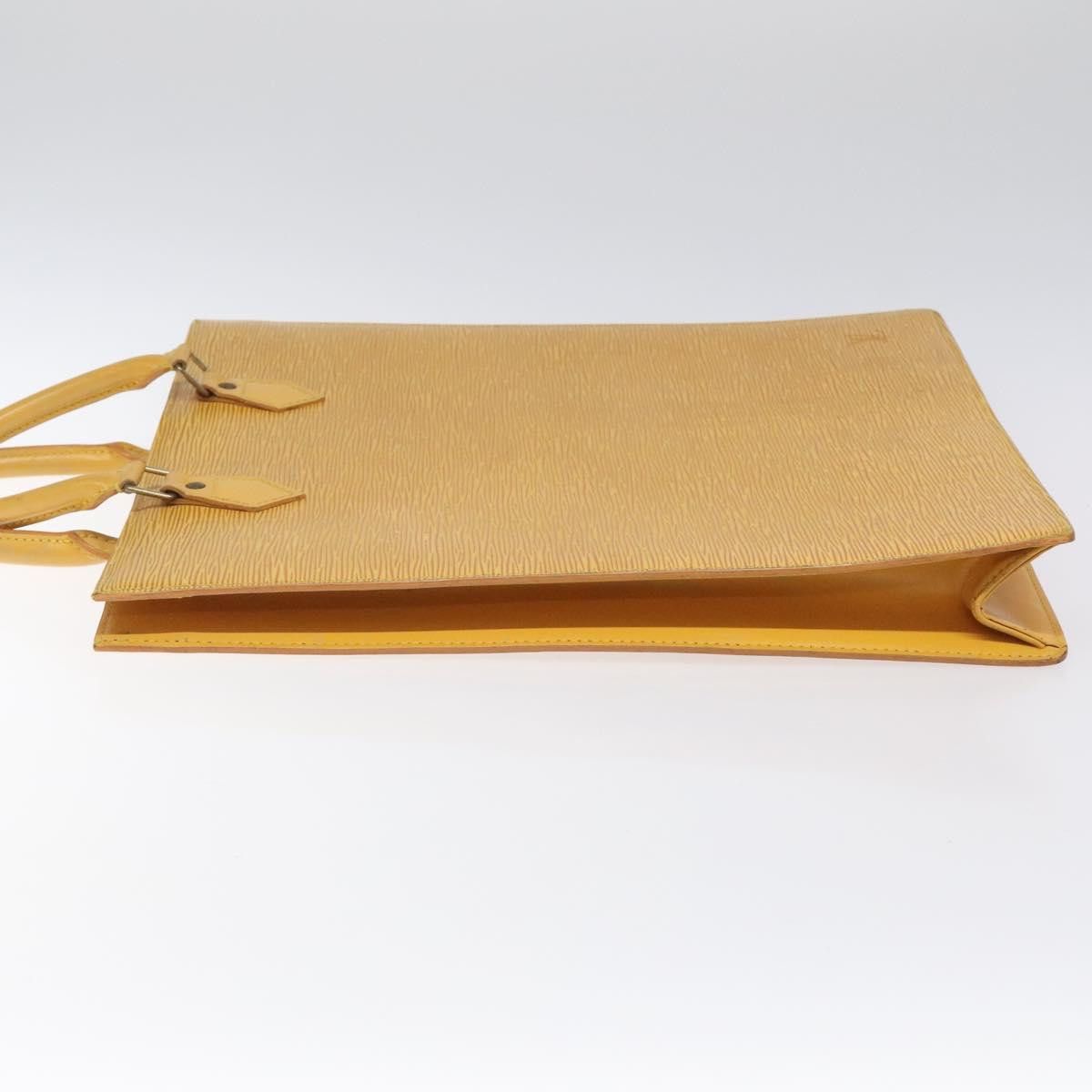 Louis Vuitton LOUIS VUITTON Epi Sac Plat Hand Bag Yellow M52079 Size ONE SIZE - 4 Thumbnail