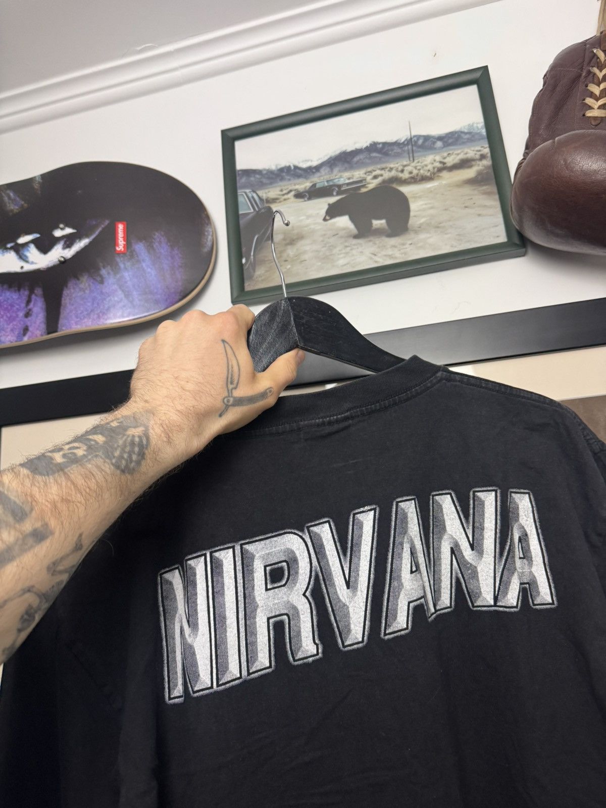 Band Tees Rare Nirvana Kurt Cobain Grunge Vintage T Shirt 90s Rock Size US L / EU 52-54 / 3 - 2 Thumbnail