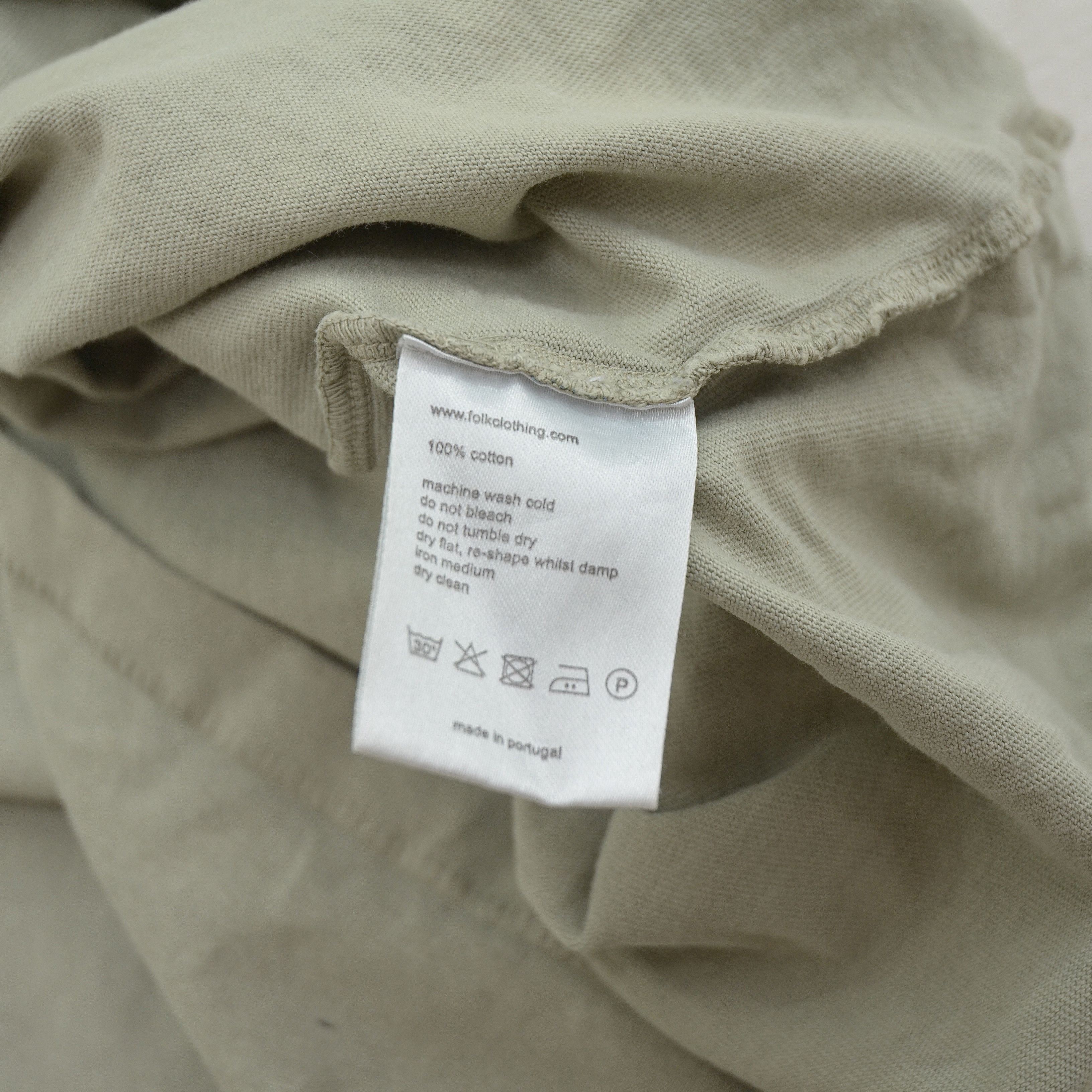 Folk Folk Basic Green Khaki T-Shirt Tee Soild Size US L / EU 52-54 / 3 - 6 Thumbnail