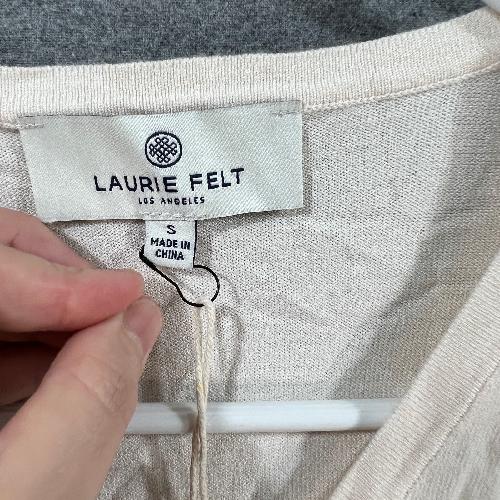 Other Laurie Felt 3/4 Sleeve Sweater w/ Butterfly Embroidery Cocon Size S / US 4 / IT 40 - 3 Thumbnail