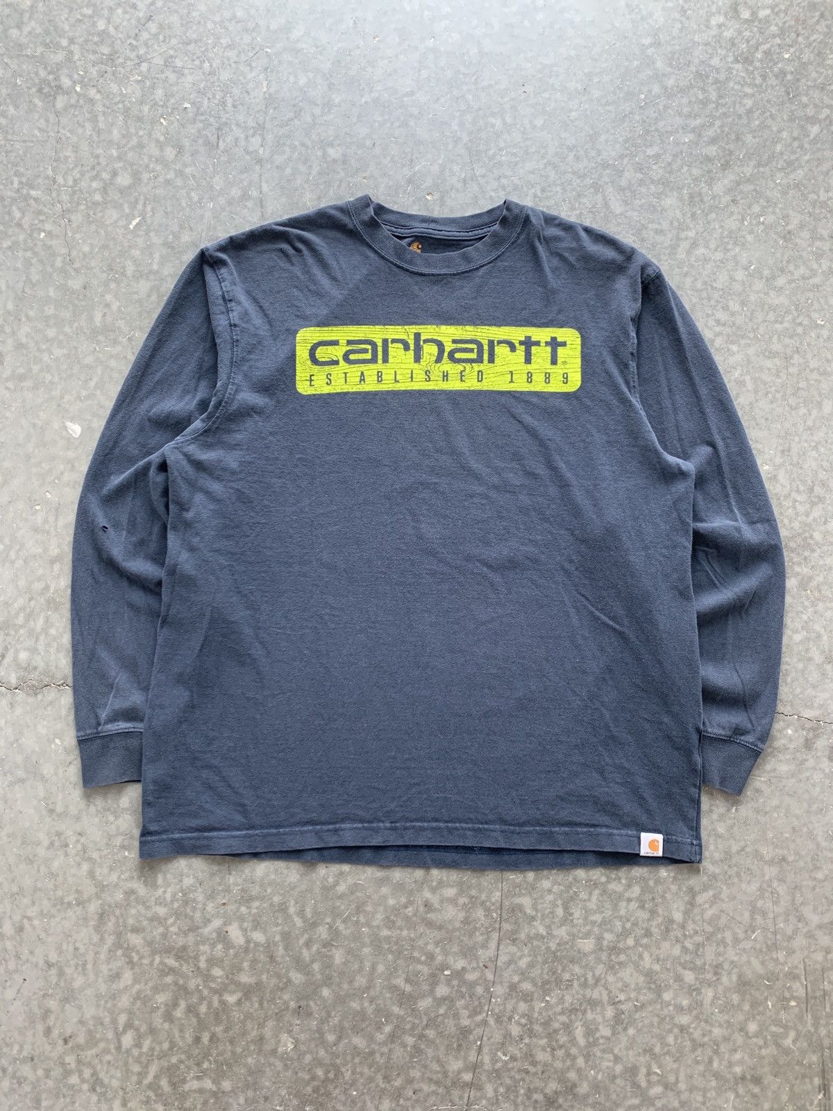 Carhartt × Vintage Vintage Y2K Carhartt Spellout Logo Longsleeve Size US L / EU 52-54 / 3 - 1 Thumbnail