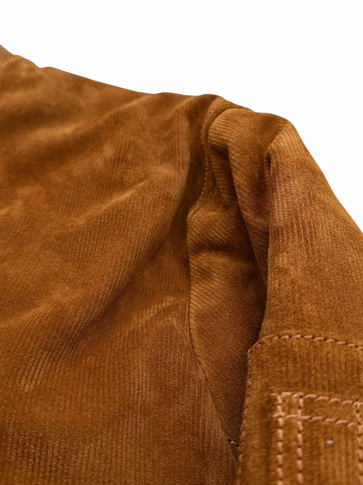 424 Rare Trompe Loeil Leather “Corduroy” Bomber Jacket Size US M / EU 48-50 / 2 - 6 Thumbnail