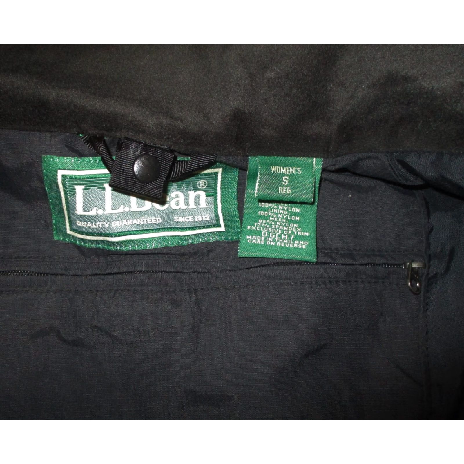 Vintage L.L. BEAN Black Nylon Jacket Full Zip Double Women's Size S Reg Size S / US 4 / IT 40 - 8 Thumbnail