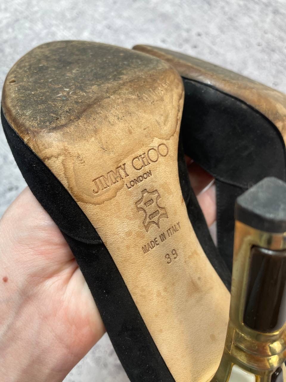 Jimmy Choo Vintage Rare Jimmy Choo Peep Toe Sculptural Heels Y2K Size US 8 / IT 38 - 7 Thumbnail