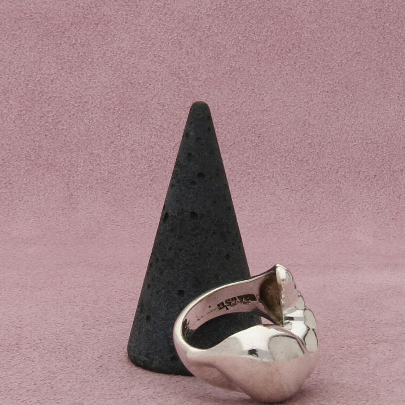 Mexicana mexico sterling silver vintage chunky croissant ring size 7 Size ONE SIZE - 5 Thumbnail