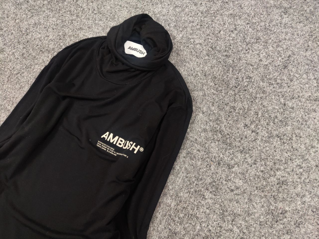 Ambush Design Ambush Japan jersey workshop turtleneck black long sleeve Size S / US 4 / IT 40 - 4 Thumbnail