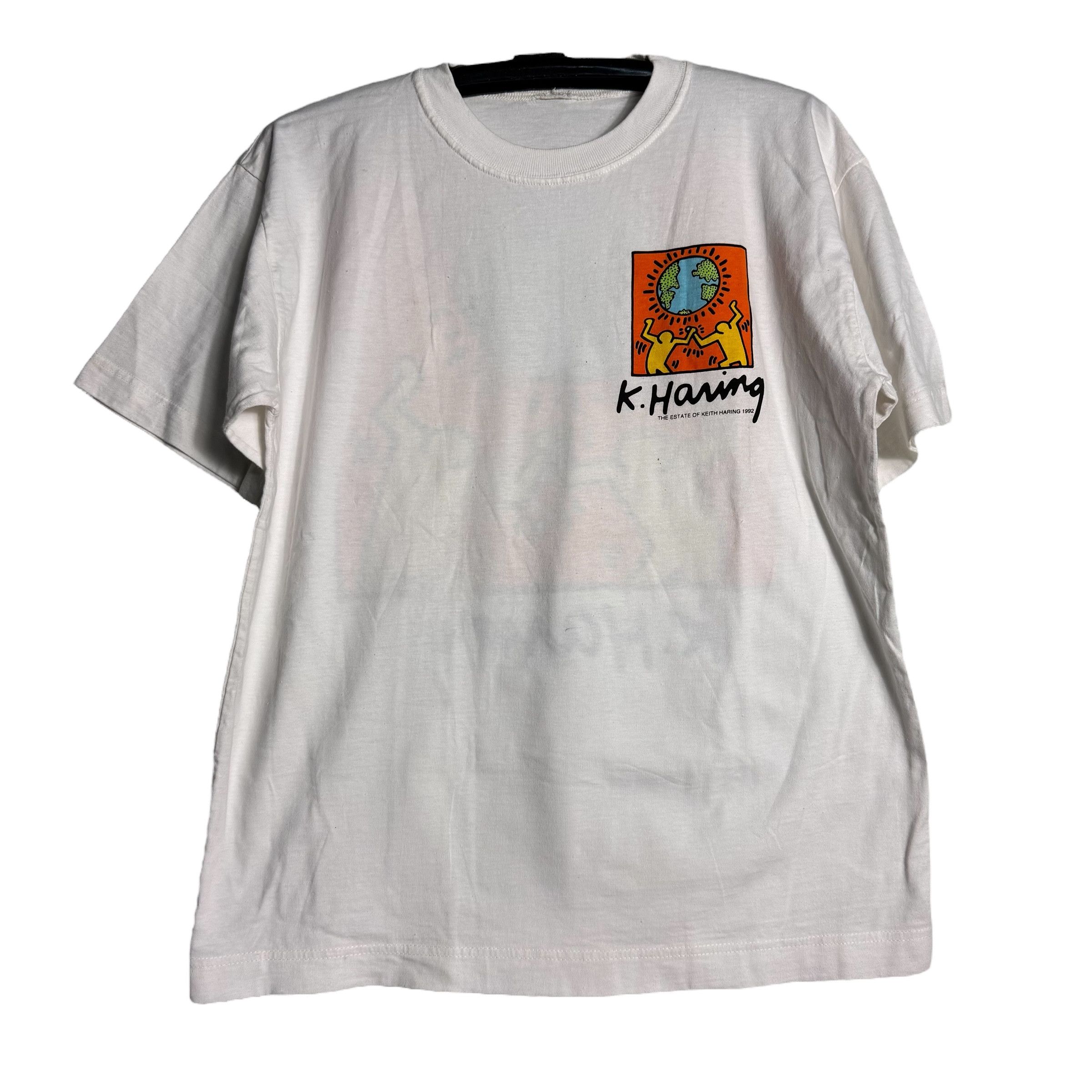 🔥RARE🔥Vintage 90s Keith Haring Earth Day Estate T-shirt