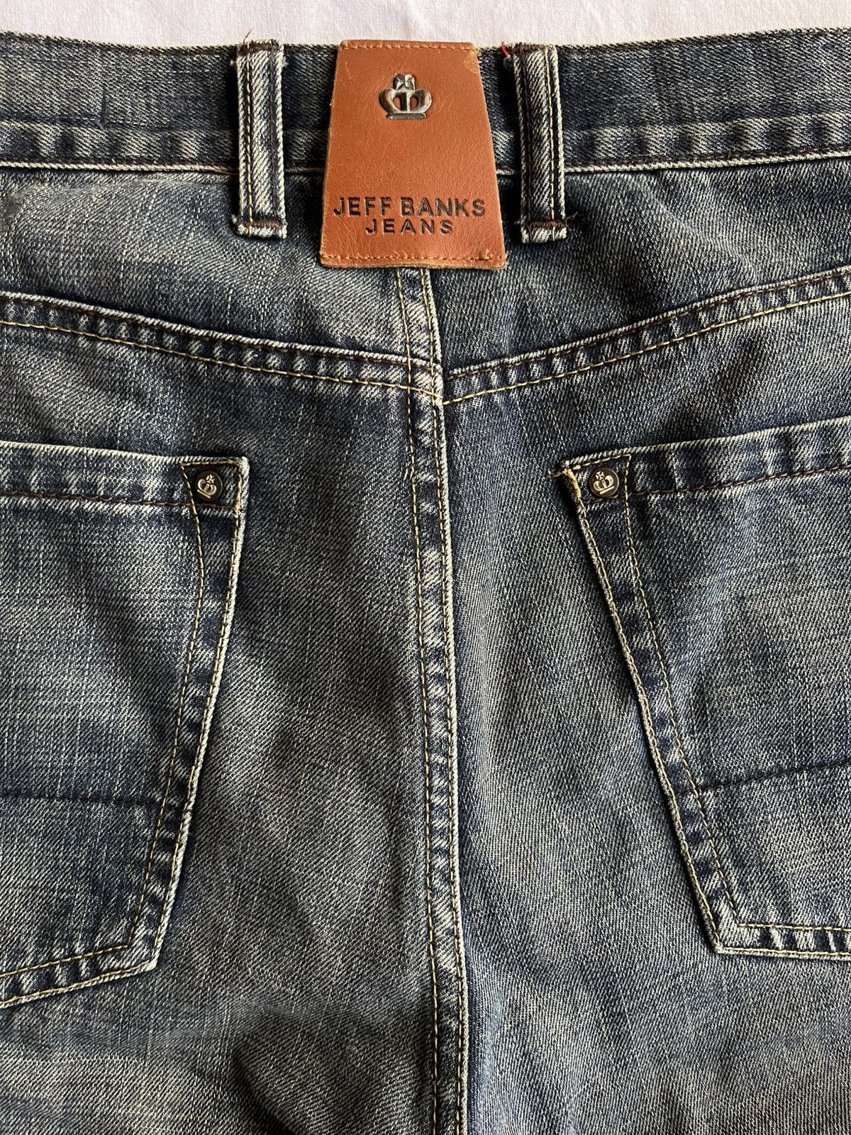 Japanese Brand × Le Grande Bleu (L.G.B.) × Vintage Rare Vintage Denim Jeans Jeff Banks Bootcut Jeans Y2K Fit Size US 32 / EU 48 - 8 Thumbnail
