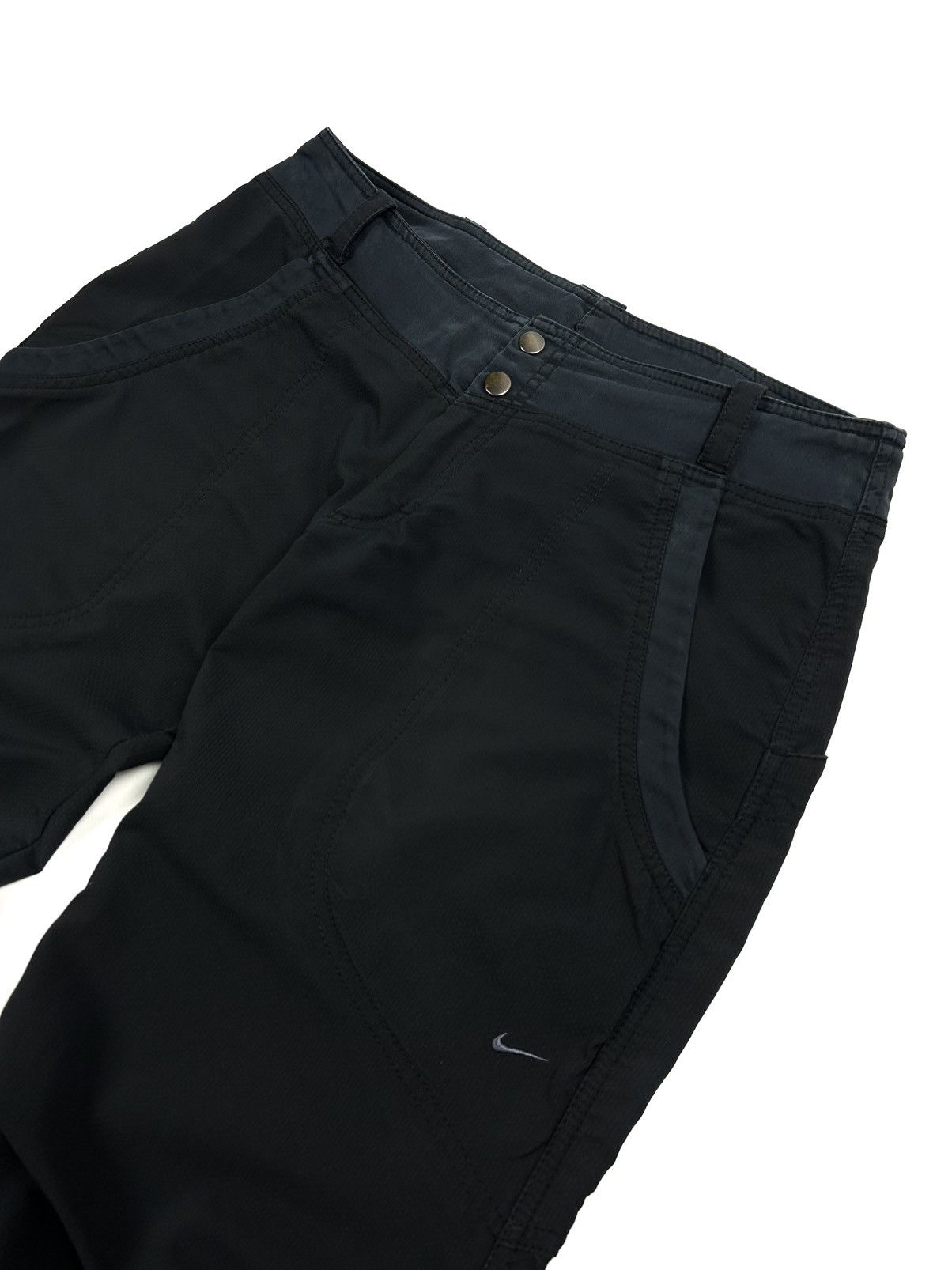 Nike Vintage Y2K Nike Baggy Fit Track Pants Nylon Black Women's M Size 30" / US 8 / IT 44 - 10 Thumbnail