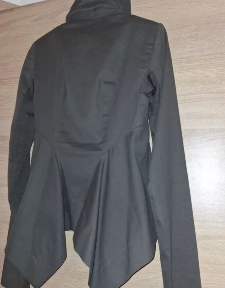 Rick Owens Rick Owens Dust Grey Irregular Tailcoat Motorcycle Jacket Size US S / EU 44-46 / 1 - 4 Thumbnail
