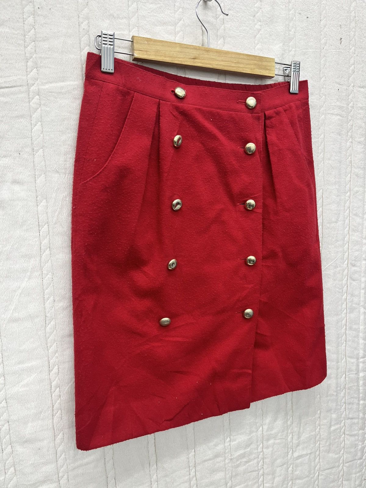Designer × Japanese Brand × Mademoiselle Non Non ARCHIVE🔥LUCE BY MADEMOISELLE BUTTON SKIRT Size 28" / US 6 / IT 42 - 2 Thumbnail