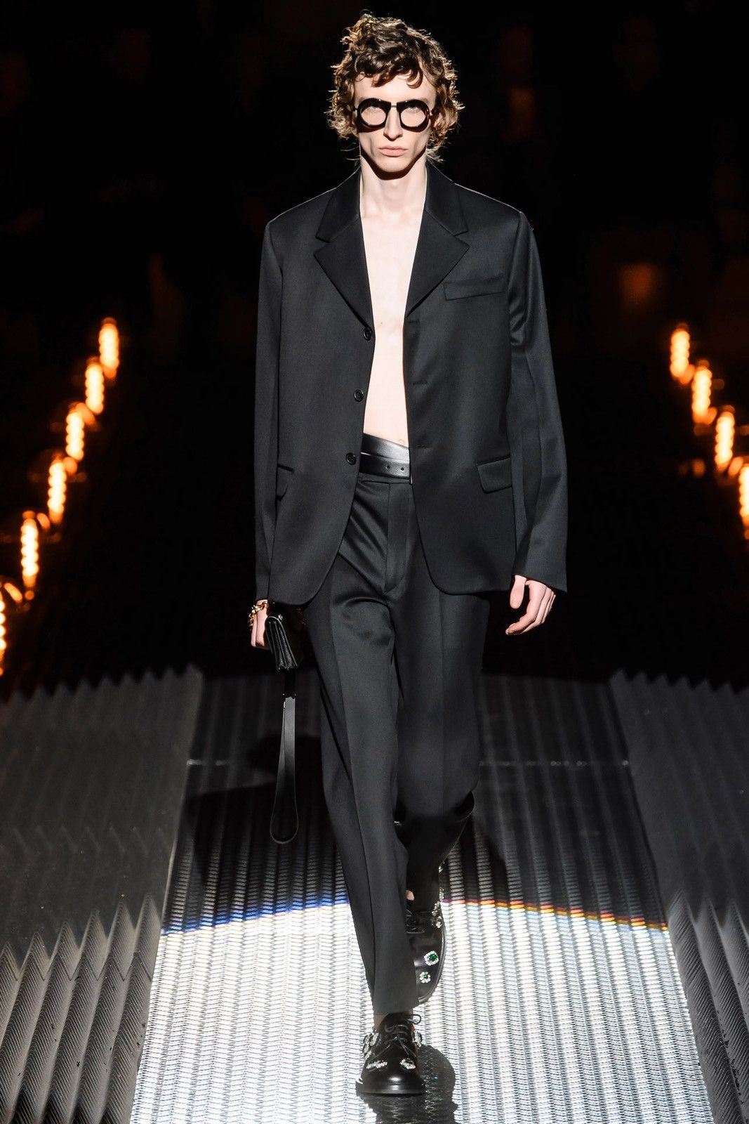 Prada Fall 2019 Runway PRADA Black Trouser Size US 33 - 2 Thumbnail