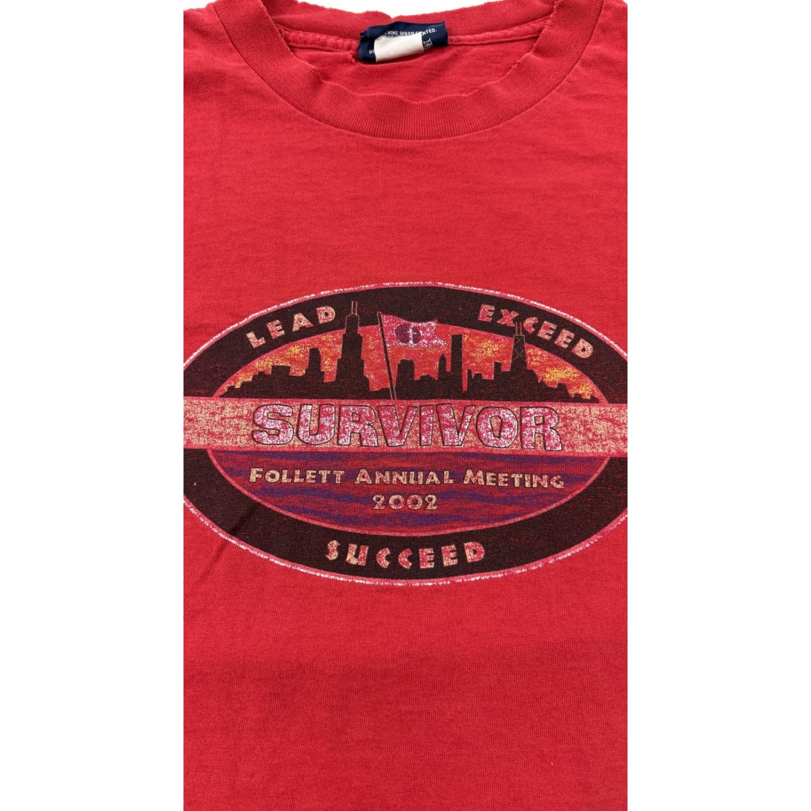 Jansport VINTAGE JanSport Shirt Mens XL Red Survivor Follett Annual Meeting 2002 Tee USA Size US XL / EU 56 / 4 - 4 Thumbnail