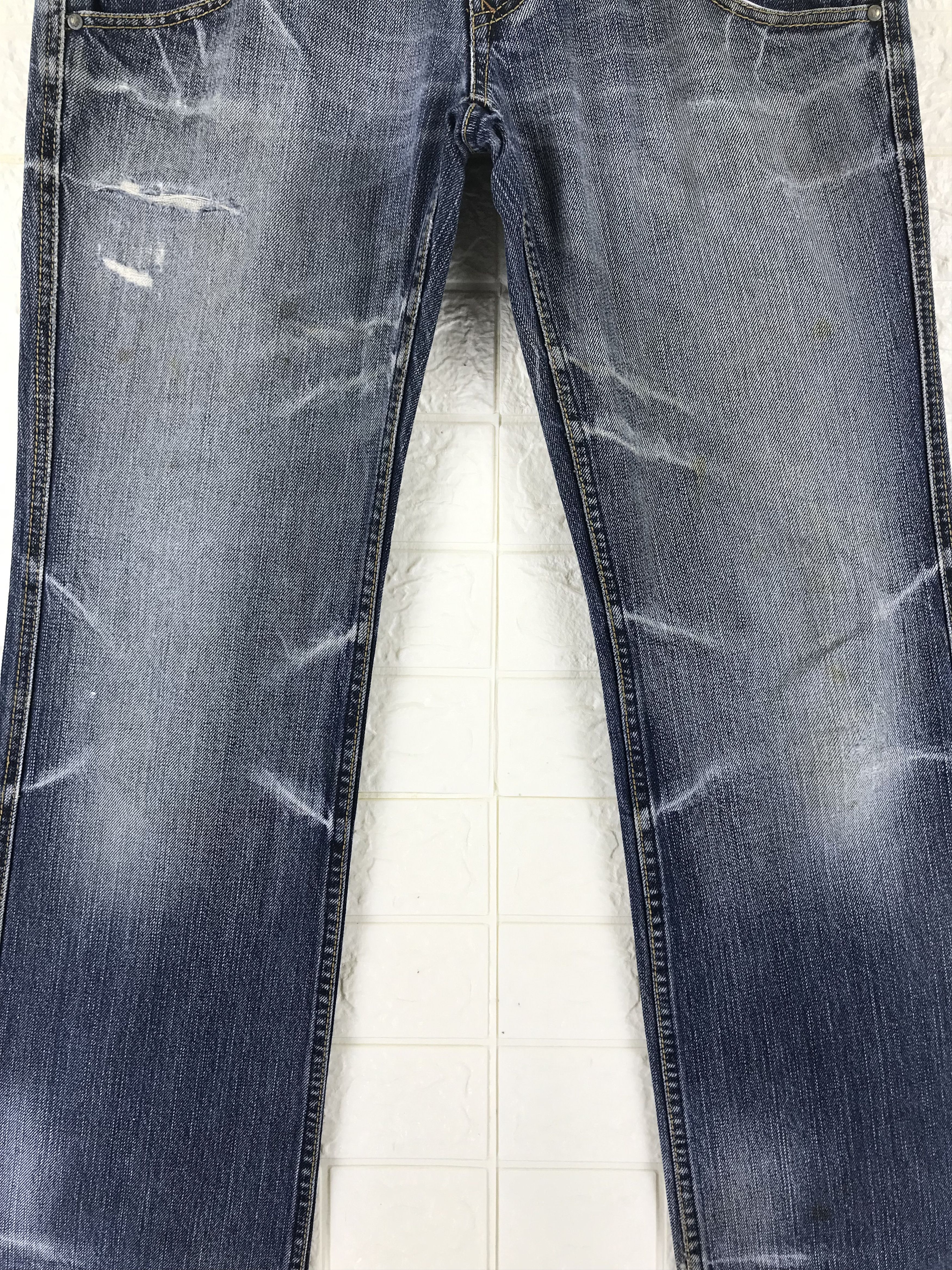 Nicole Club Nicole Club Double Waist Blue Washed Flare Jeans Size US 31 - 3 Thumbnail