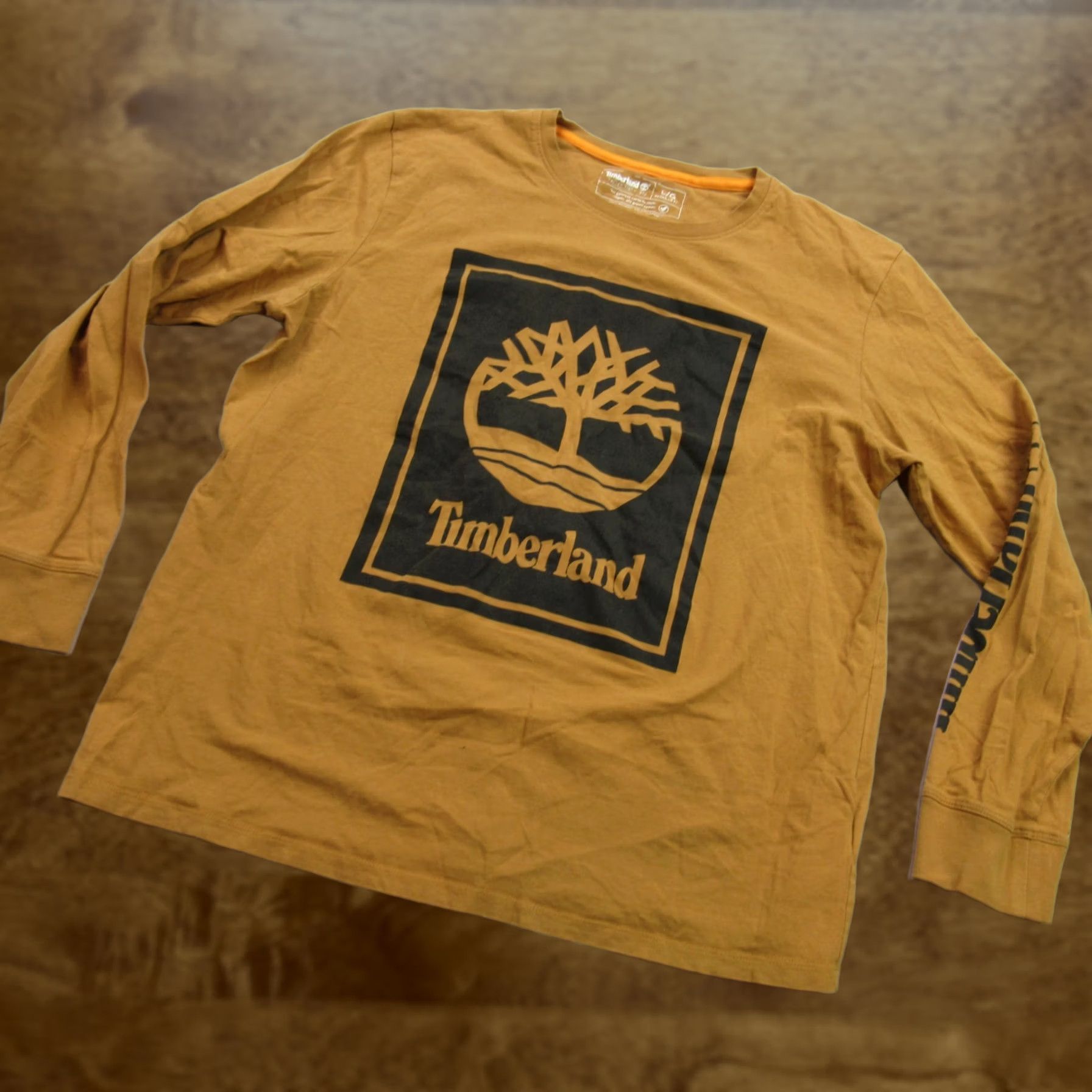 Timberland Timberland Shirt Mens Large Long Sleeve Crew Neck Brown Casual Lightweight Size US L / EU 52-54 / 3 - 1 Thumbnail