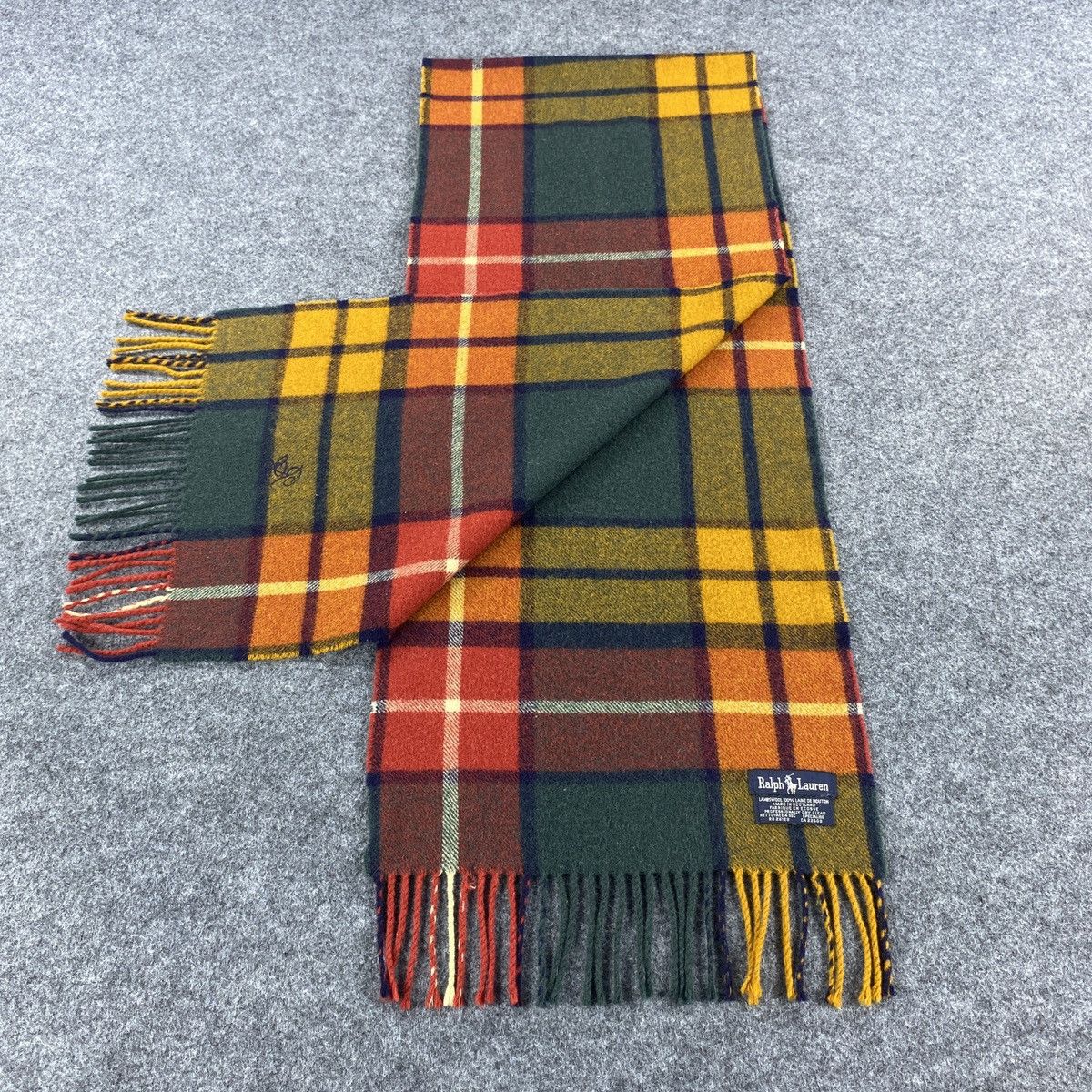 Ralph Lauren × Vintage Ralph Lauren Scarf # Muffler # Neckwear # D645 Size ONE SIZE - 9 Thumbnail