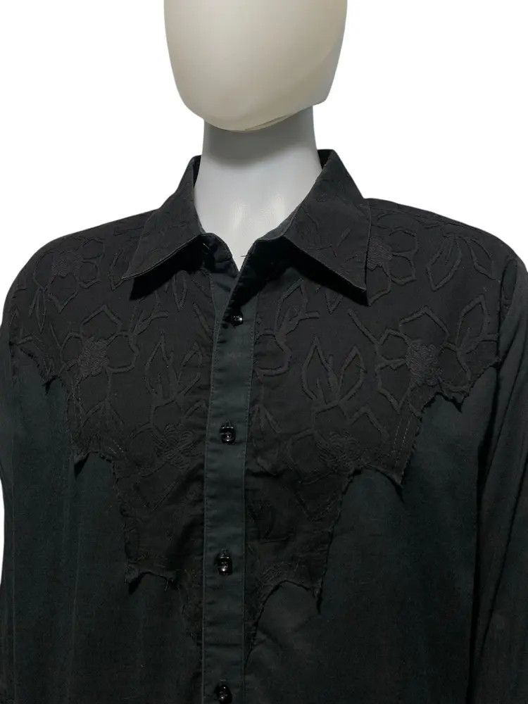 Pervert 00s Pervert patchwork gothic western shirt made inaustralia Size US XL / EU 56 / 4 - 14 Thumbnail