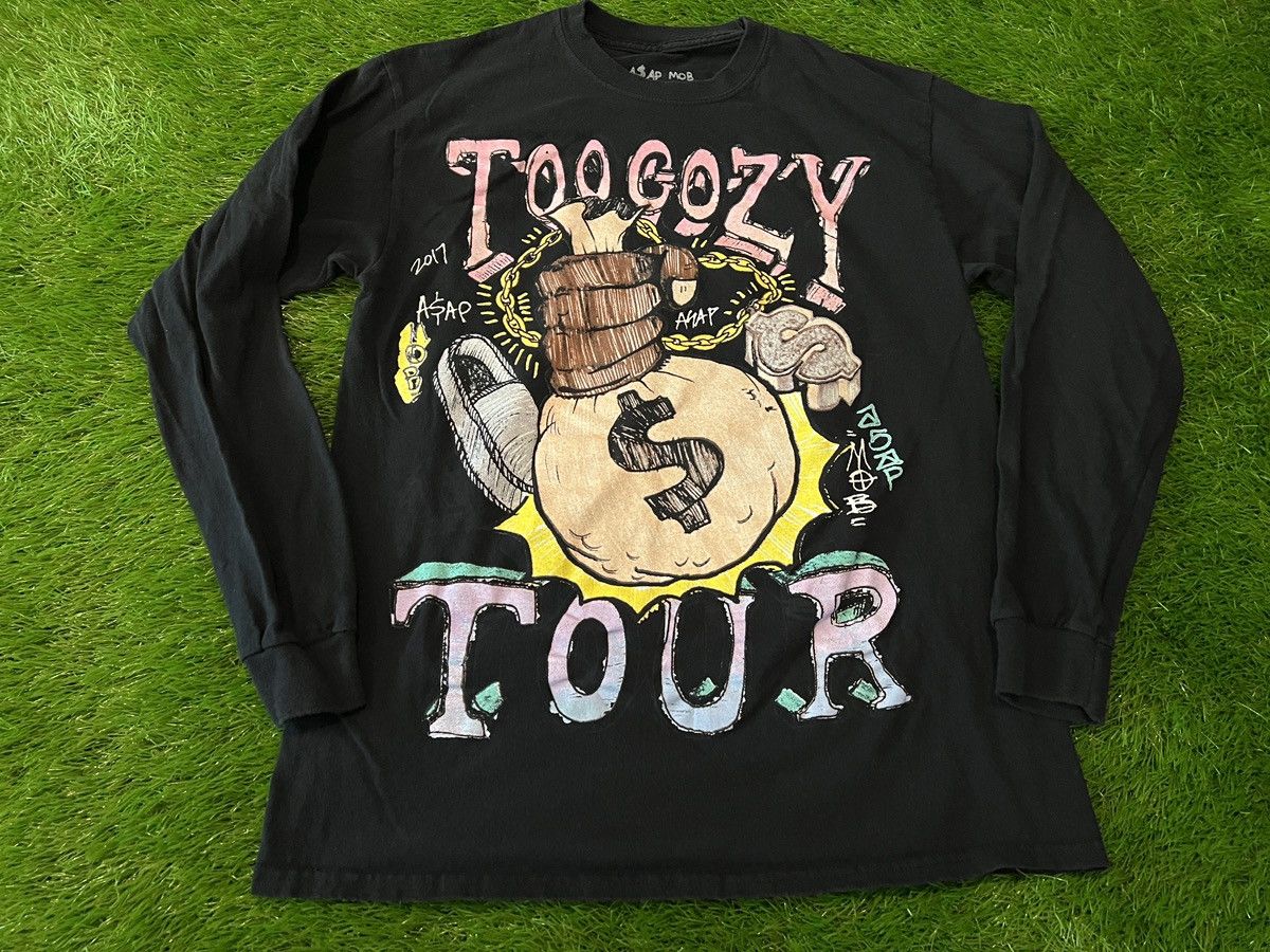 ✈ A$AP MOB TOO COZY TOUR (2017) Tシャツ A$AP MOB TOO COZY TOUR 2017 T-Shirt Large ASAP YAMS RIP rare
