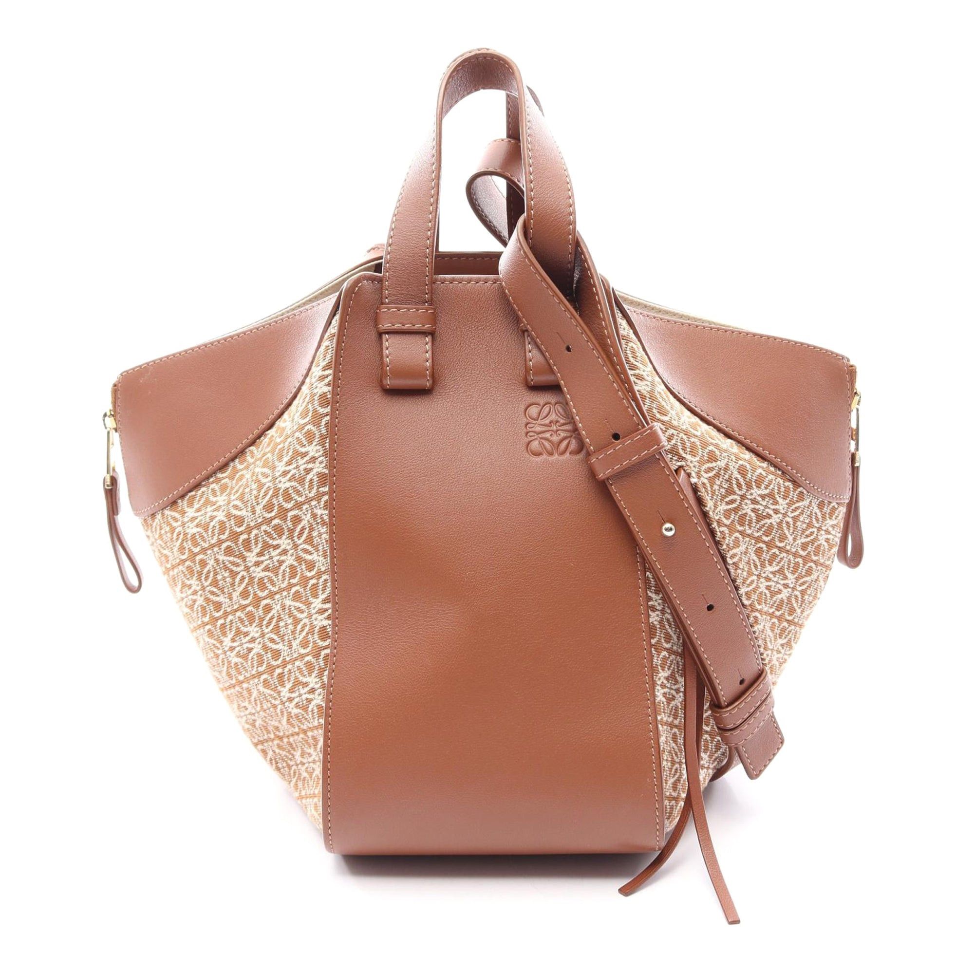 Loewe Raffia and Leather Hammock Bag Size ONE SIZE - 1 Thumbnail