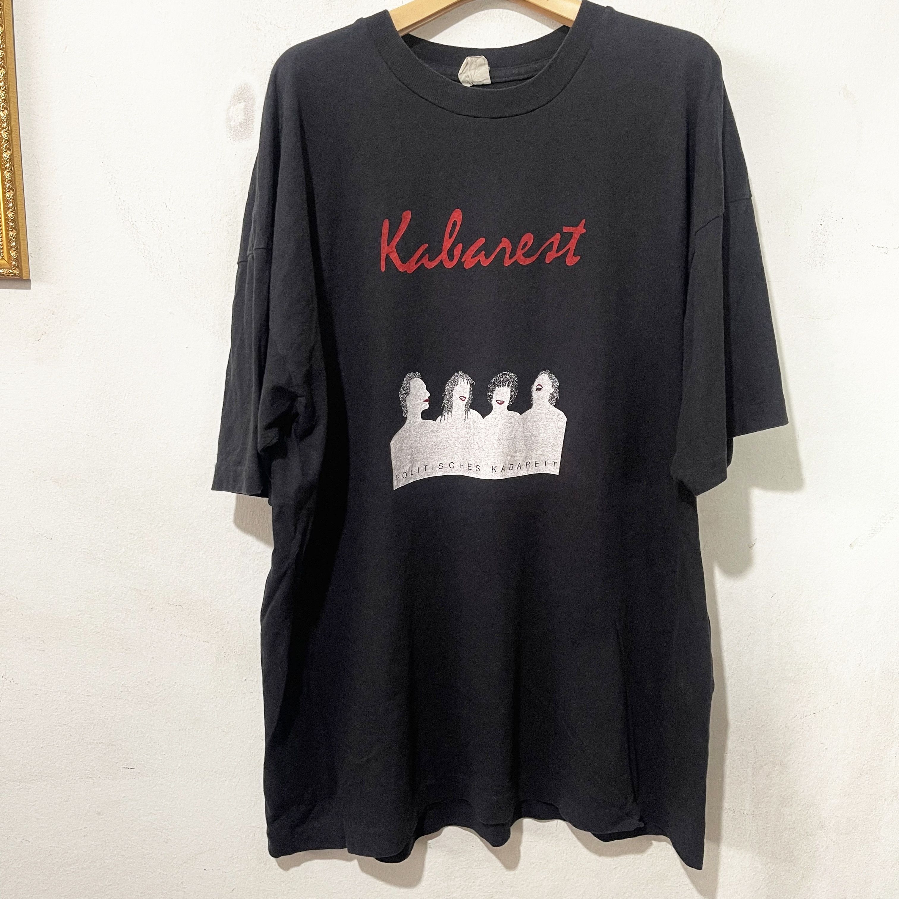 Vintage Vintage 90s Kabarett Politisches T-Shirt Size US XXL / EU 58 / 5 - 1 Thumbnail