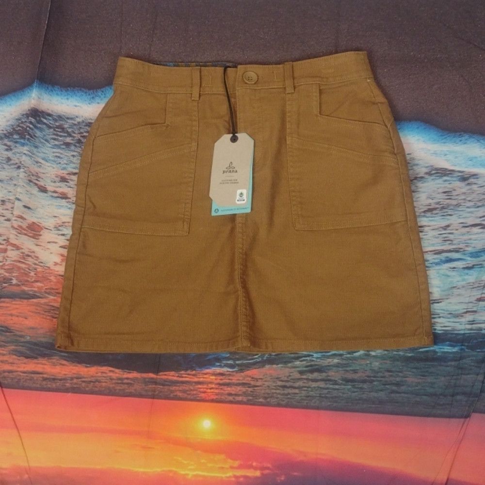 Prana PRANA camel Nikit skirt size 4 Size 27" / US 4 / IT 40 - 1 Thumbnail