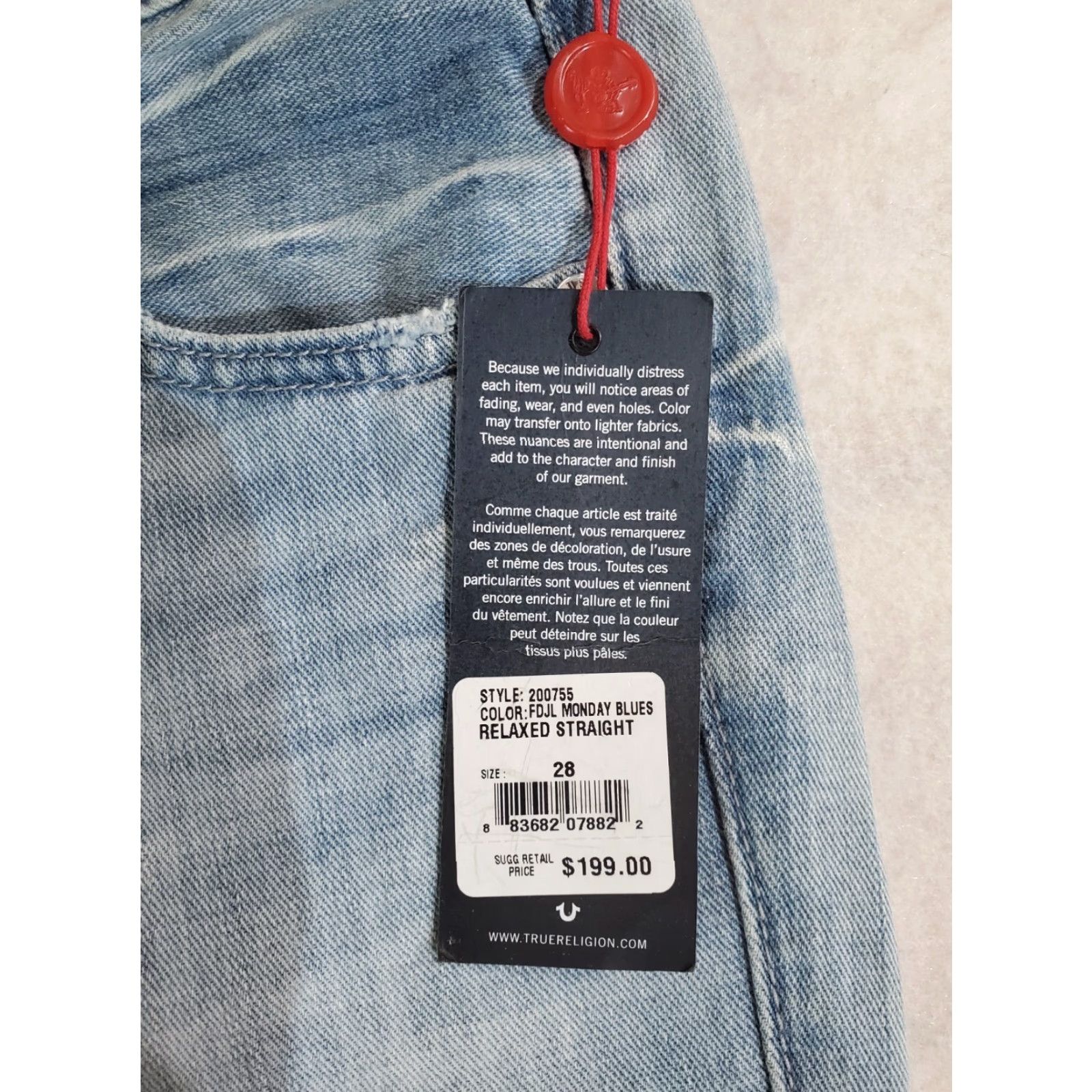 True Religion VINTAGE Size 28" / US 6 / IT 42 - 3 Thumbnail