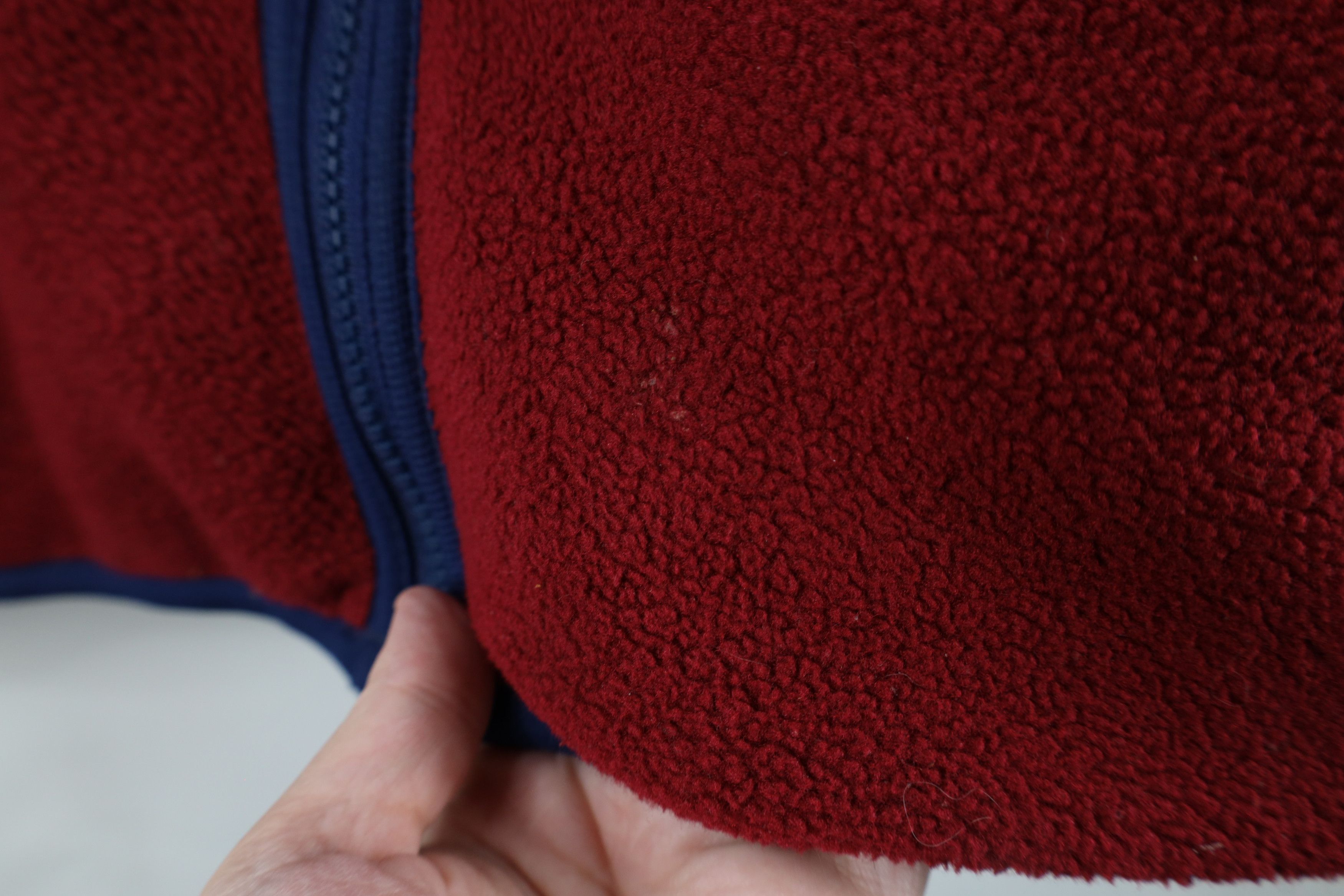 Lands' End × Vintage Vintage 90s Lands End Blank Full Zip Fleece Vest Jacket Red Size US XL / EU 56 / 4 - 5 Thumbnail