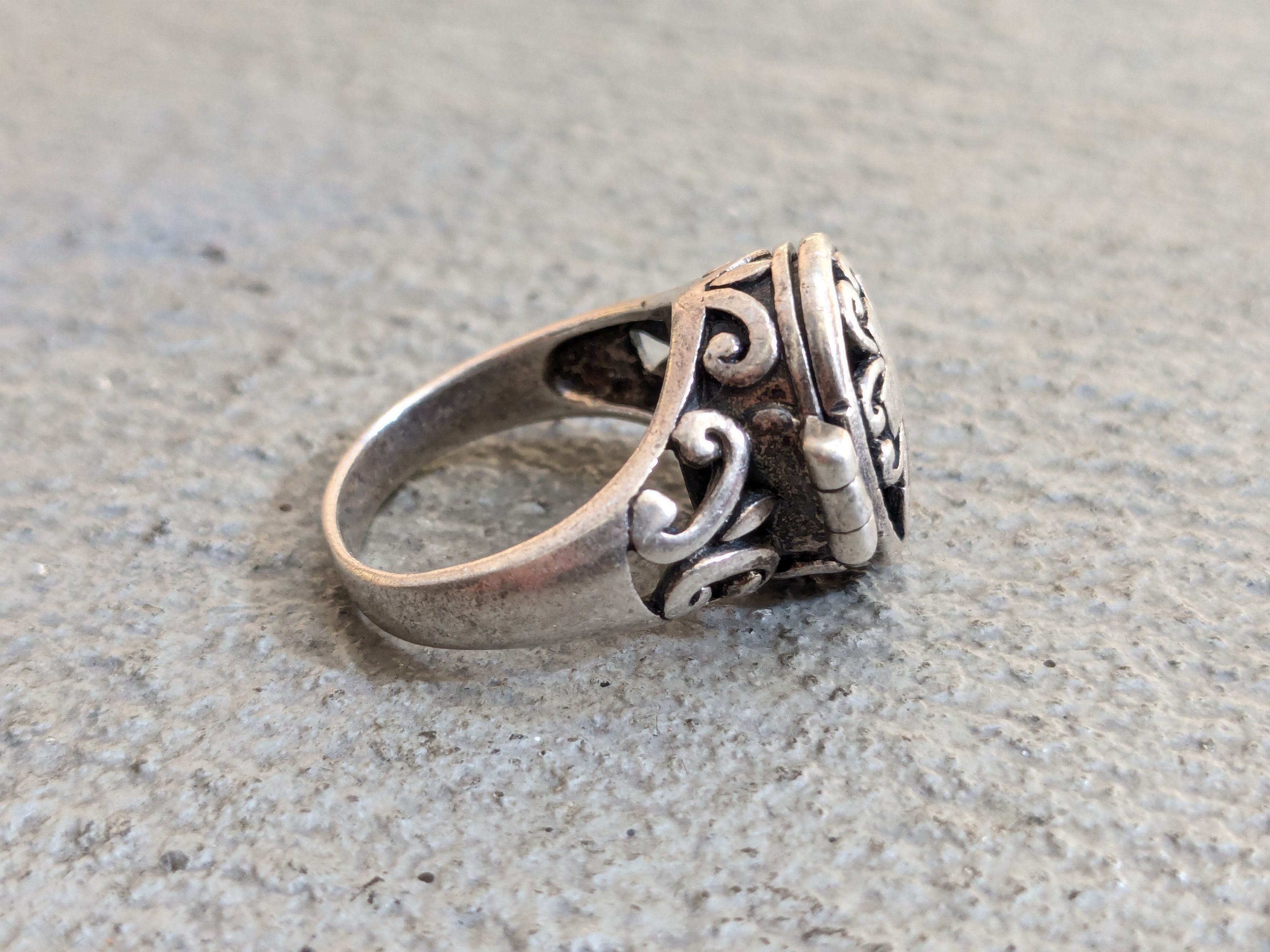 Jewelry × Sterling Silver Sterling Silver Poison Ring 5.75 Cross Size ONE SIZE - 5 Thumbnail