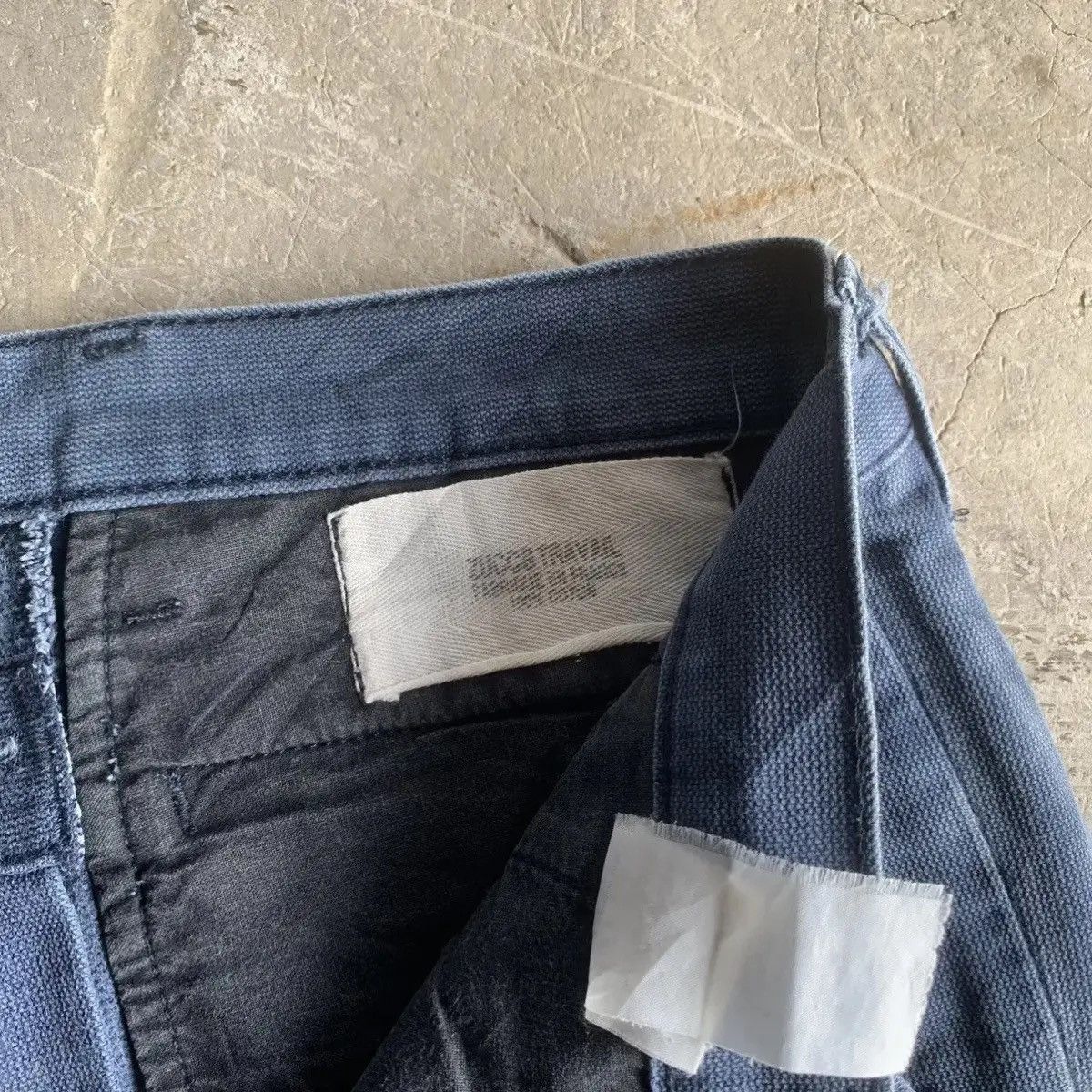 CABANE de ZUCCa HOT ITEM 💥Zucca Travail Duck Canvas Trouser Navy Cargo Pants Size US 29 - 7 Thumbnail