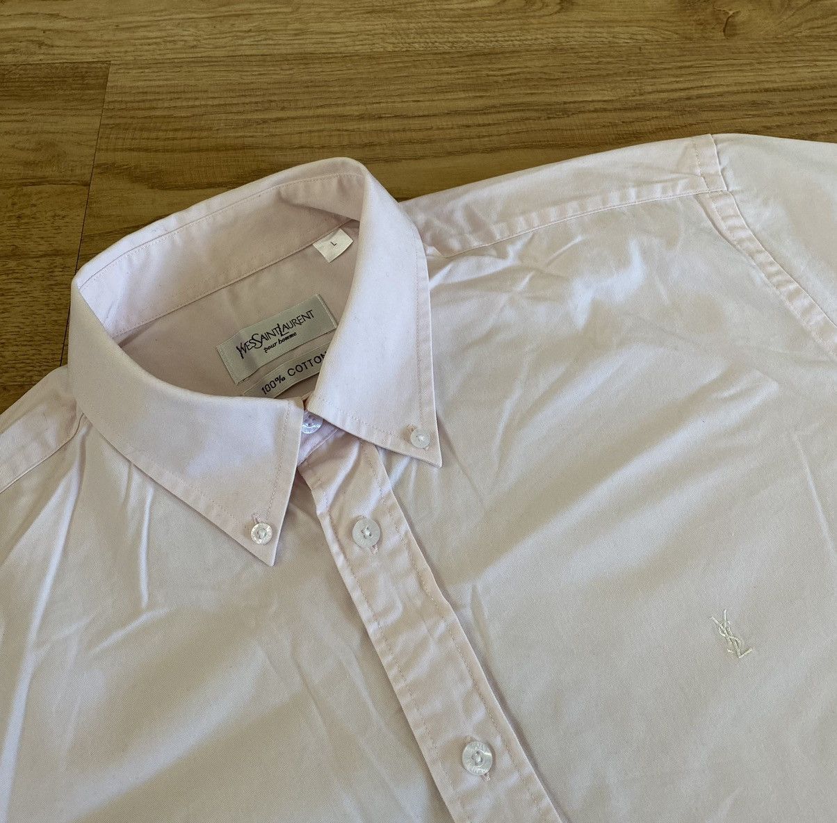 Yves Saint Laurent Yves Saint Laurent Shirt x Luxury x Vintage Size US L / EU 52-54 / 3 - 1 Thumbnail