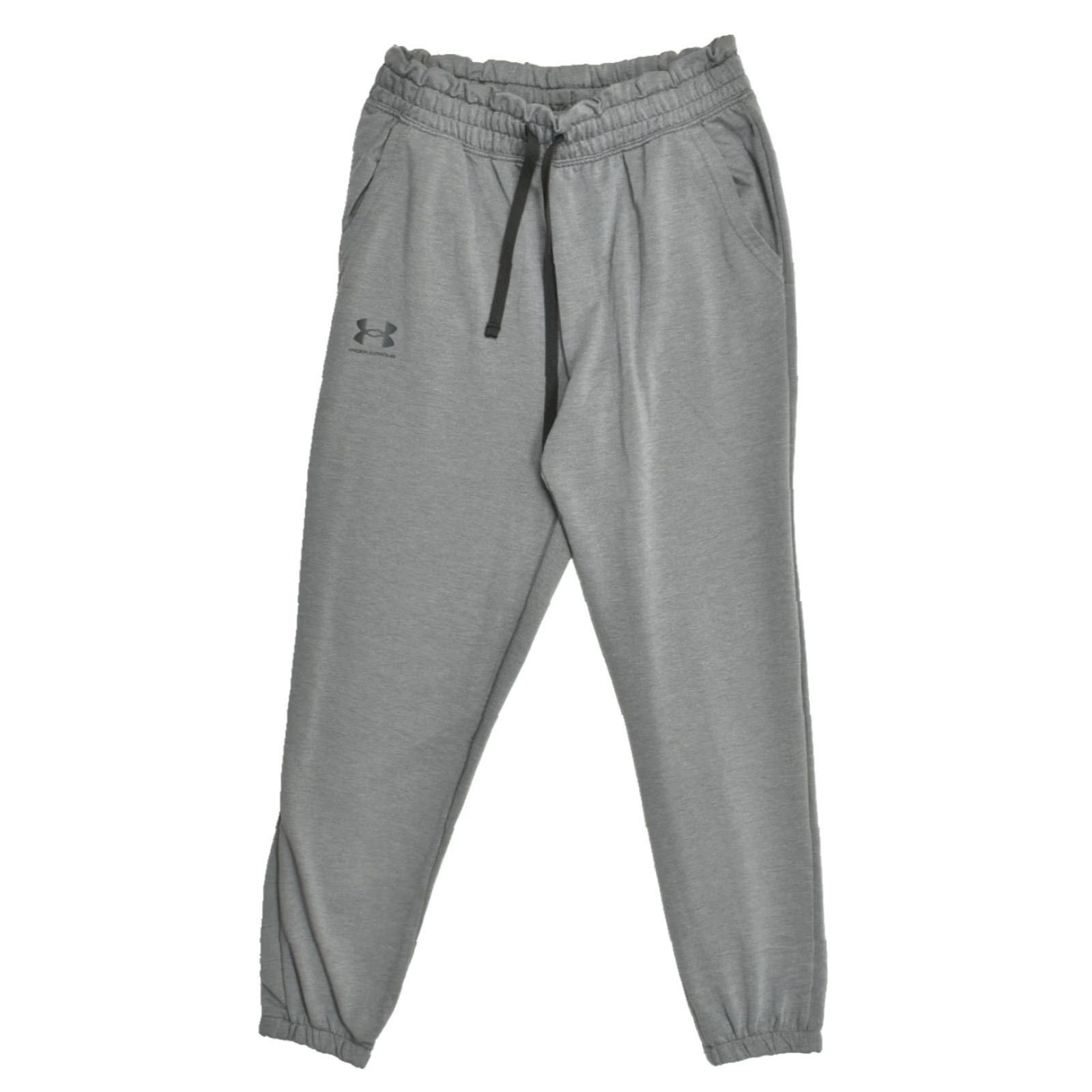 Under Armour Under Armour Men's XS Gray Jogger Sweatpants Loose Fit Tapered Leg Elastic Waist Sweatpants Clothing Regular Rise Front Pocket Logo Size US 27 - 2 Thumbnail