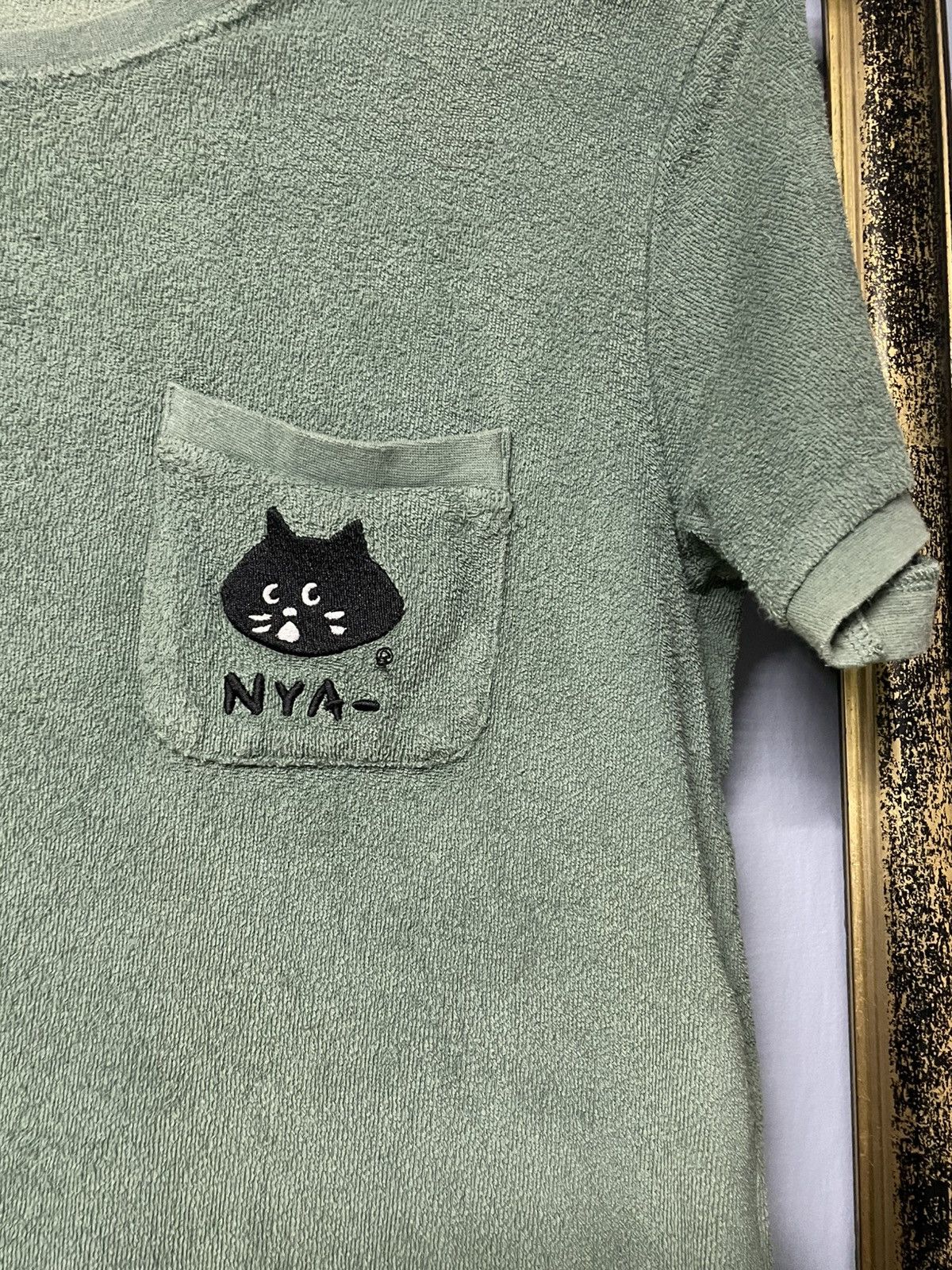 Ne-Net Vintate Japan Designer Nenet Pocket Tee Cat Relaxed & Cozy Size US M / EU 48-50 / 2 - 5 Thumbnail